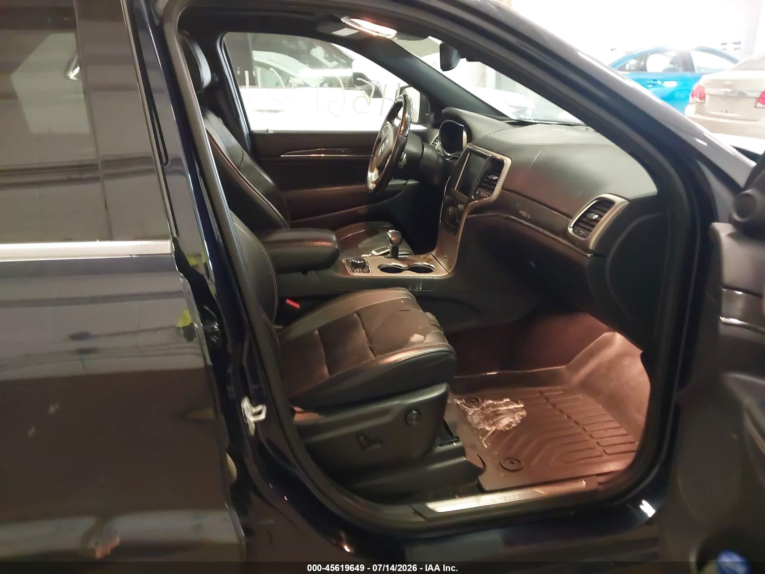 2014 Jeep Grand Cherokee Overland Black vin: 1C4RJFCT7EC441692