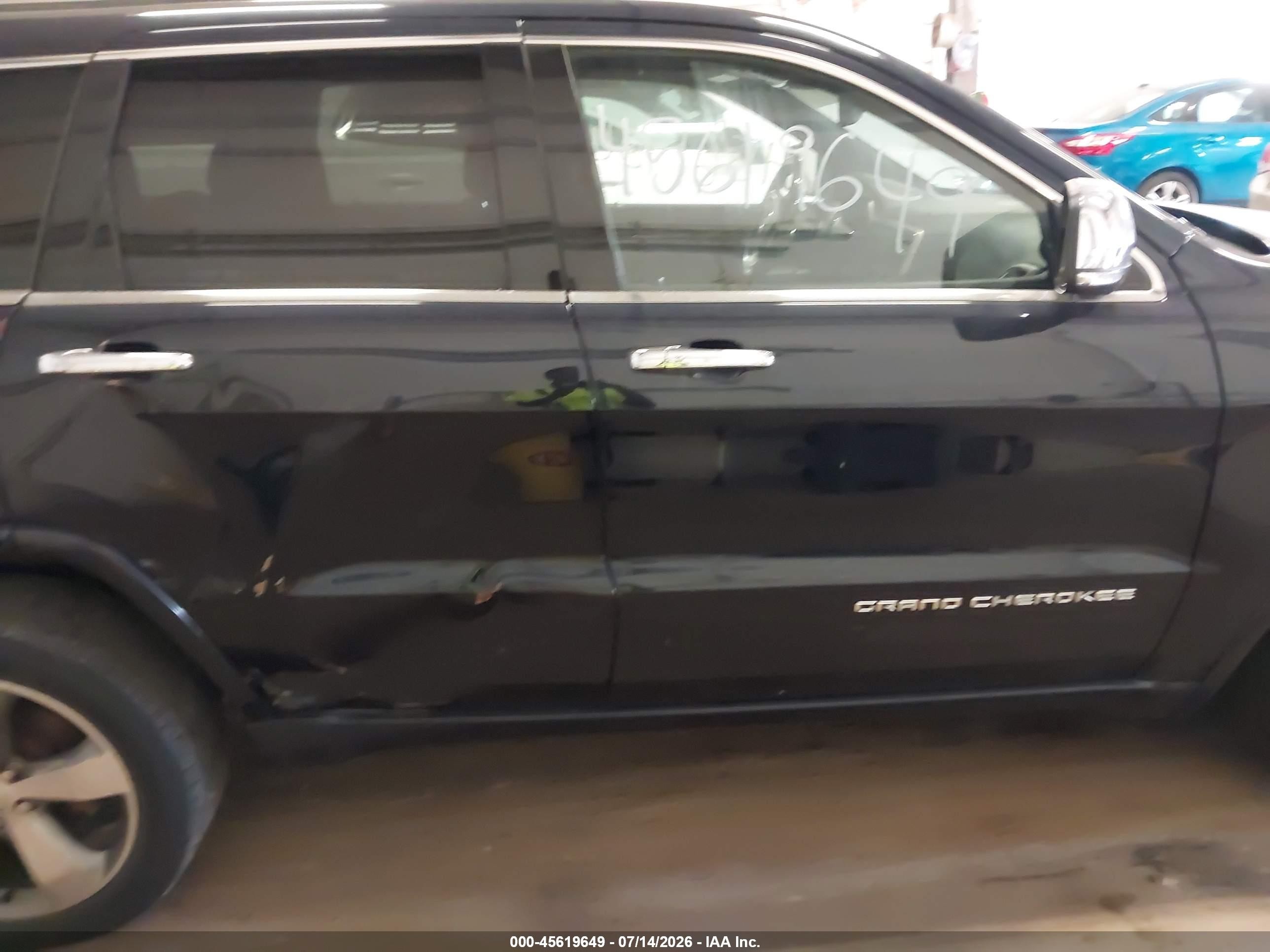 2014 Jeep Grand Cherokee Overland Black vin: 1C4RJFCT7EC441692