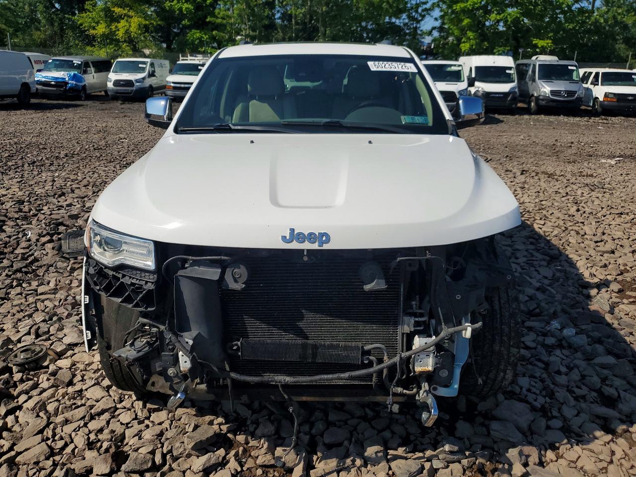2015 Jeep Grand Cherokee Overland Белый vin: 1C4RJFCT7FC761483