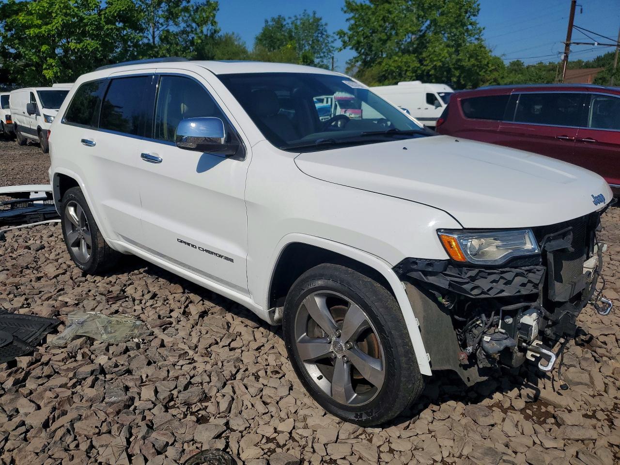 2015 Jeep Grand Cherokee Overland Белый vin: 1C4RJFCT7FC761483
