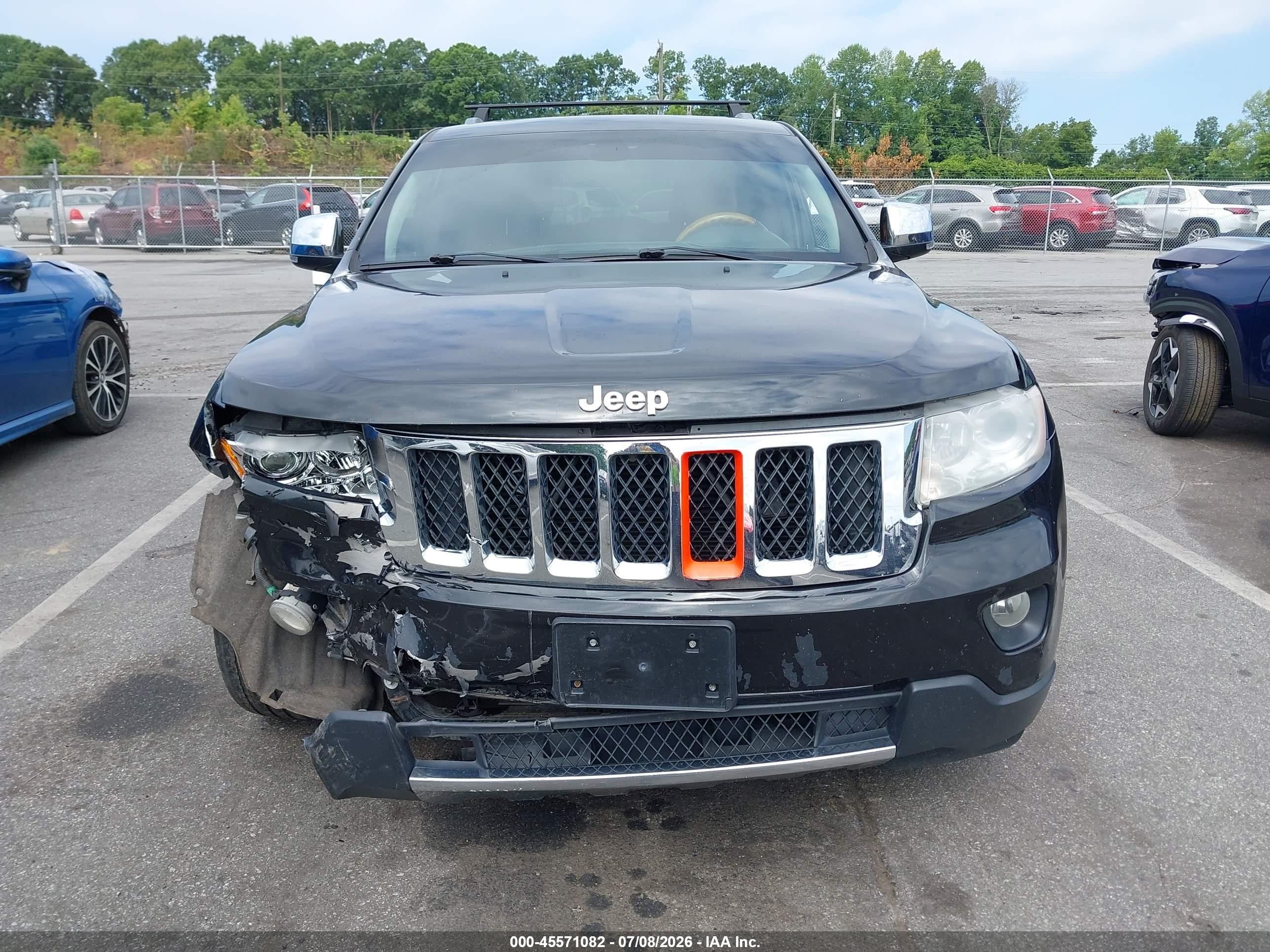2012 Jeep Grand Cherokee Overland Black vin: 1C4RJFCT8CC222155