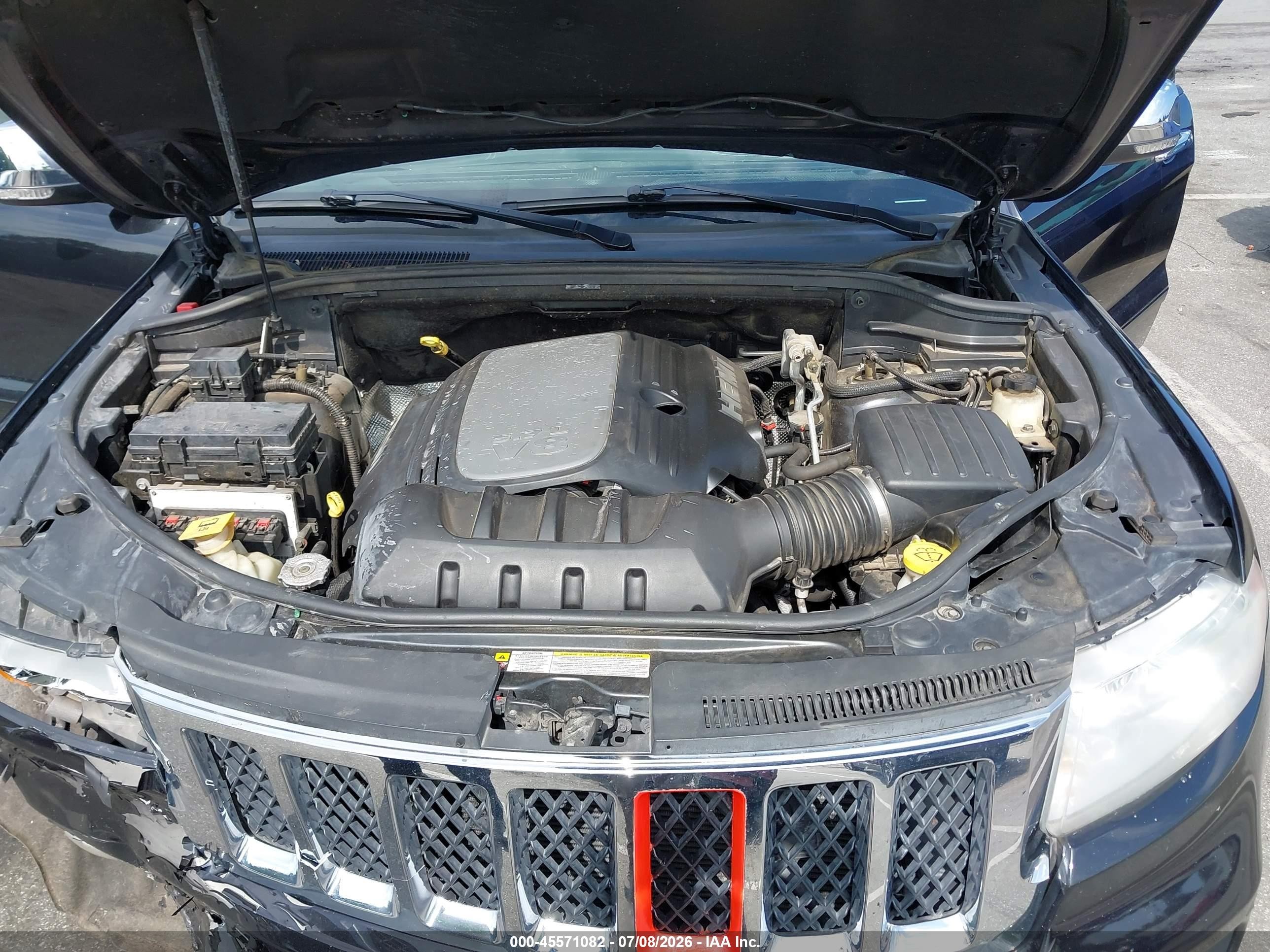 2012 Jeep Grand Cherokee Overland Black vin: 1C4RJFCT8CC222155