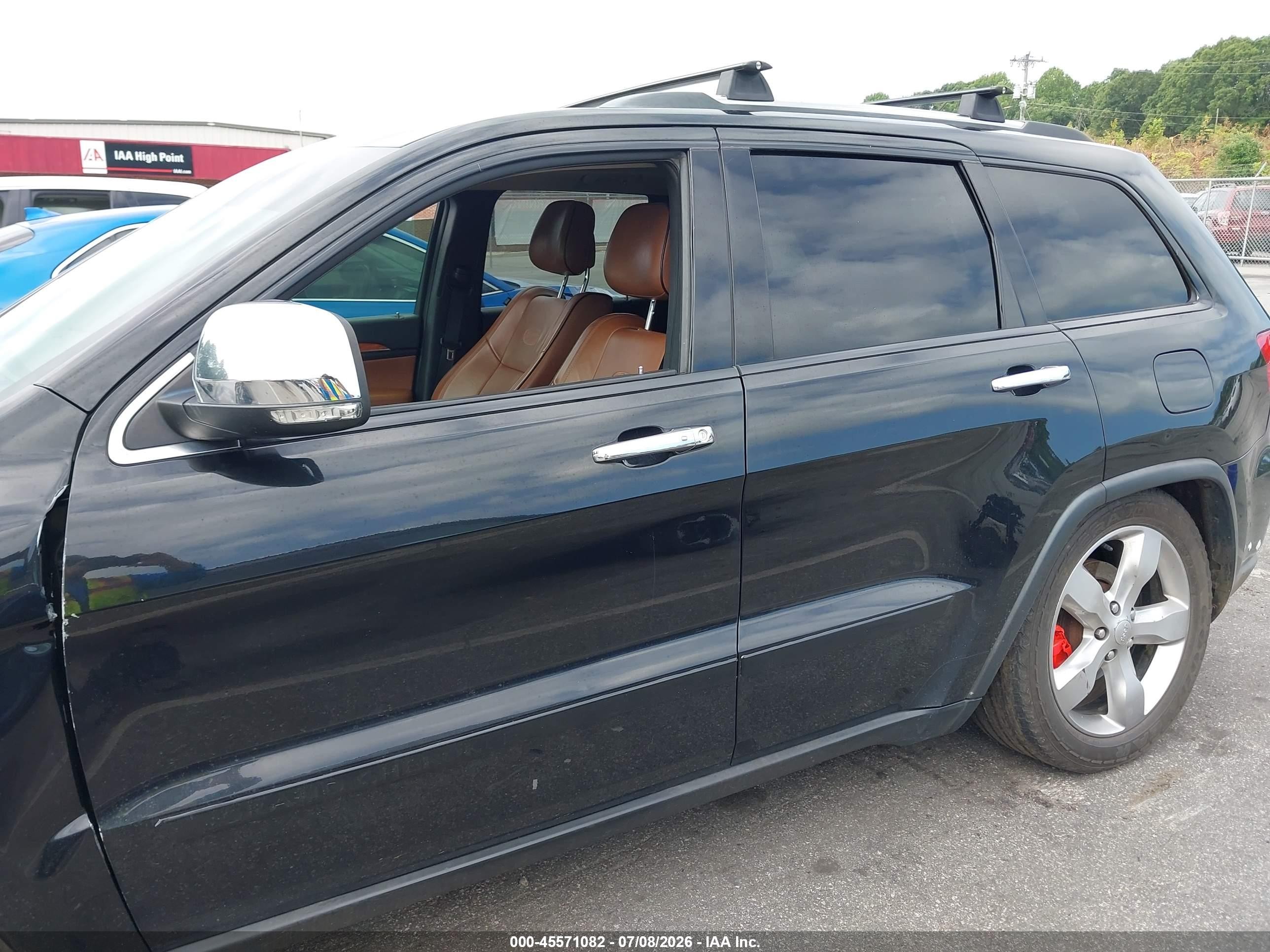 2012 Jeep Grand Cherokee Overland Black vin: 1C4RJFCT8CC222155