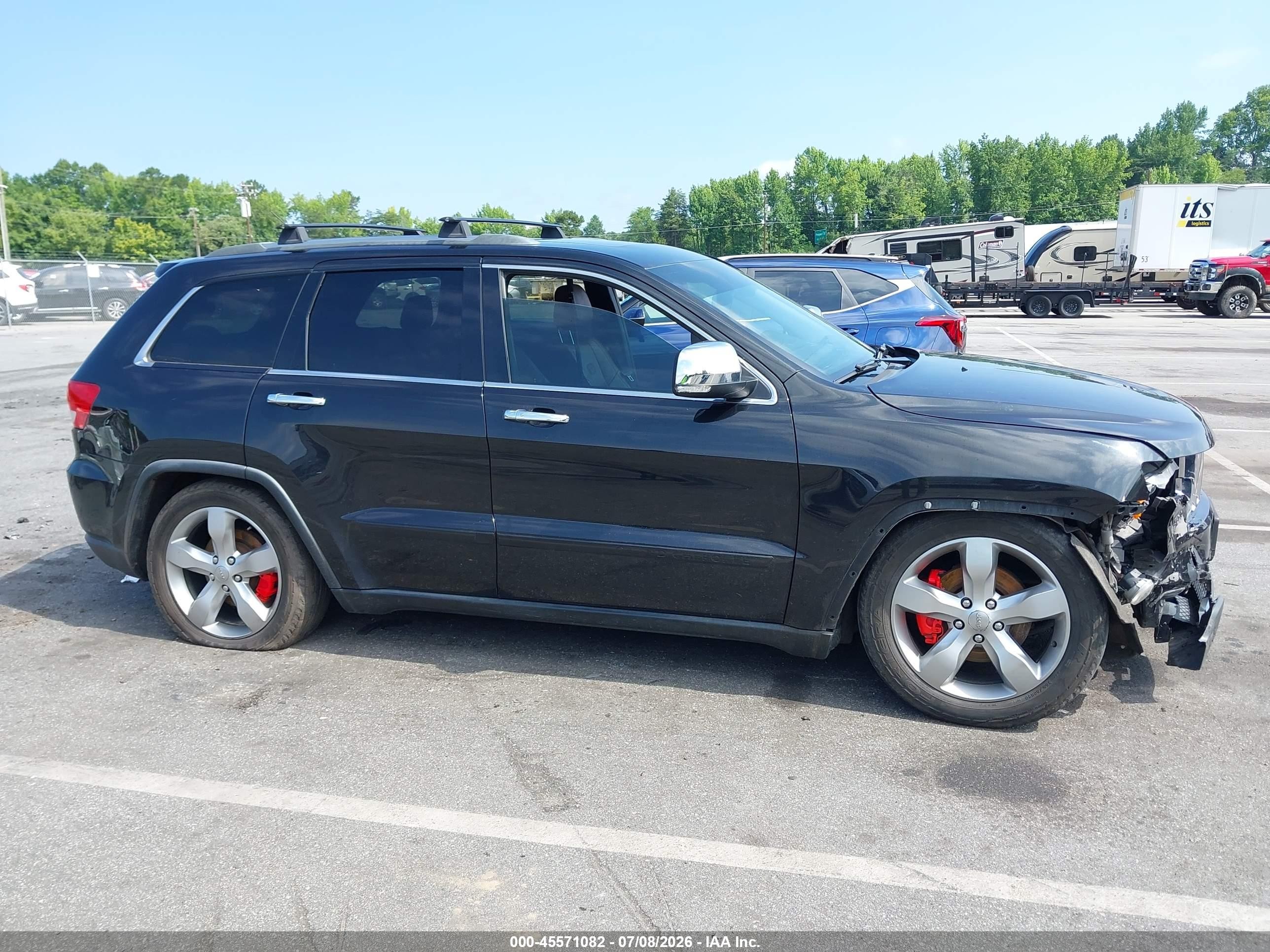 2012 Jeep Grand Cherokee Overland Black vin: 1C4RJFCT8CC222155