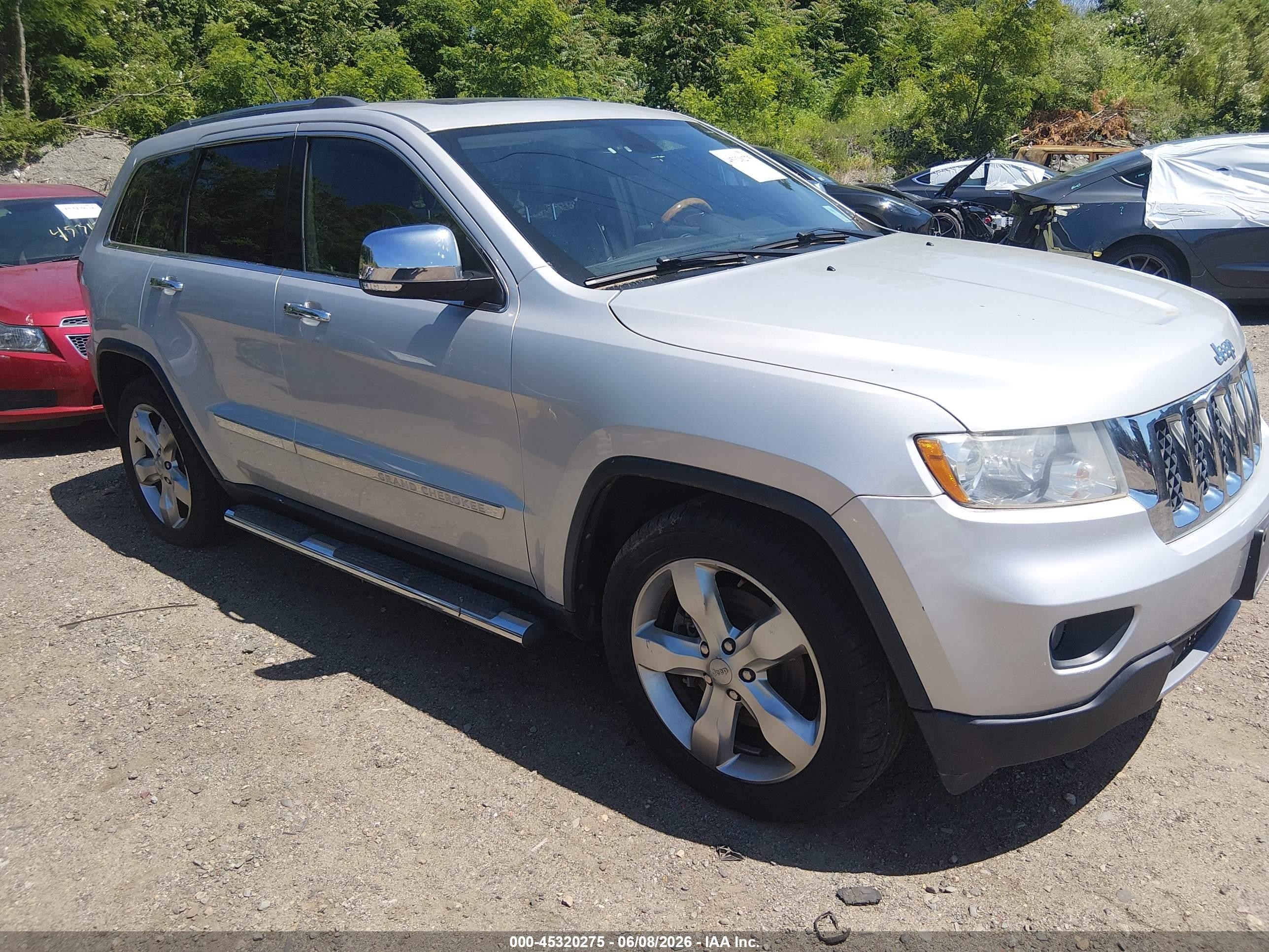 2012 Jeep Grand Cherokee Overland Серый vin: 1C4RJFCT8CC326368