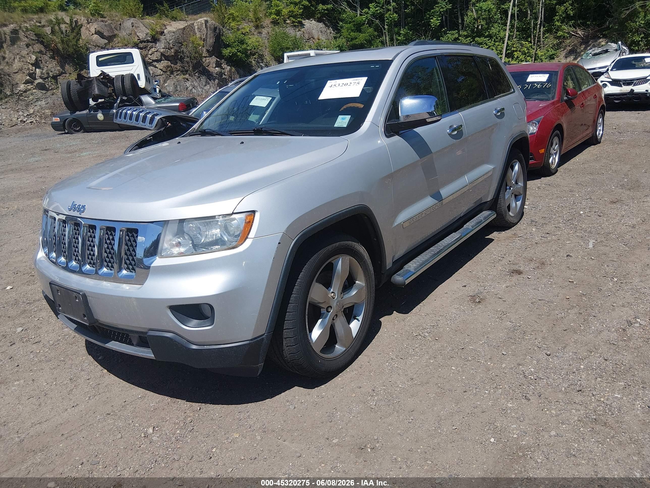2012 Jeep Grand Cherokee Overland Серый vin: 1C4RJFCT8CC326368