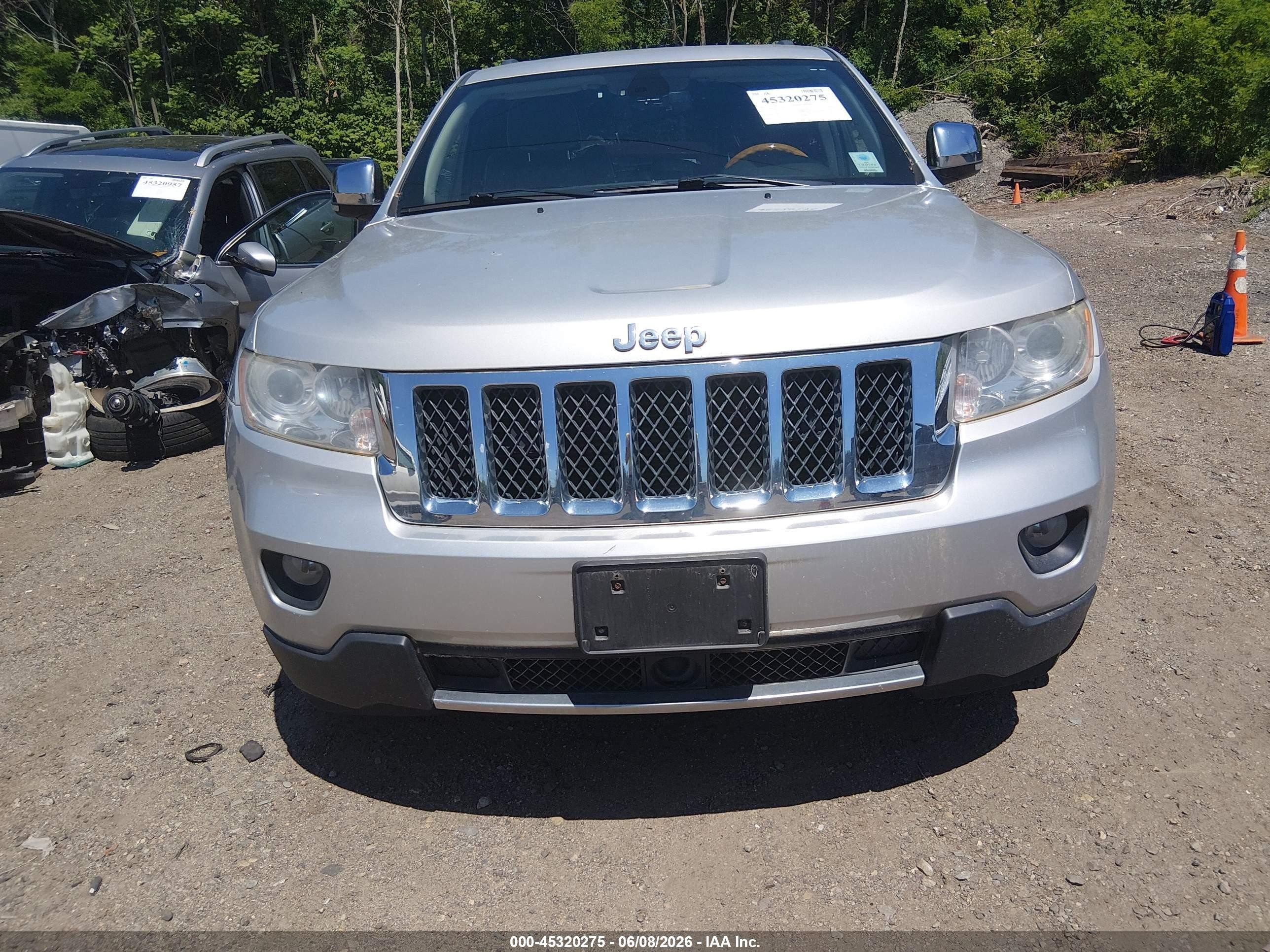 2012 Jeep Grand Cherokee Overland Серый vin: 1C4RJFCT8CC326368