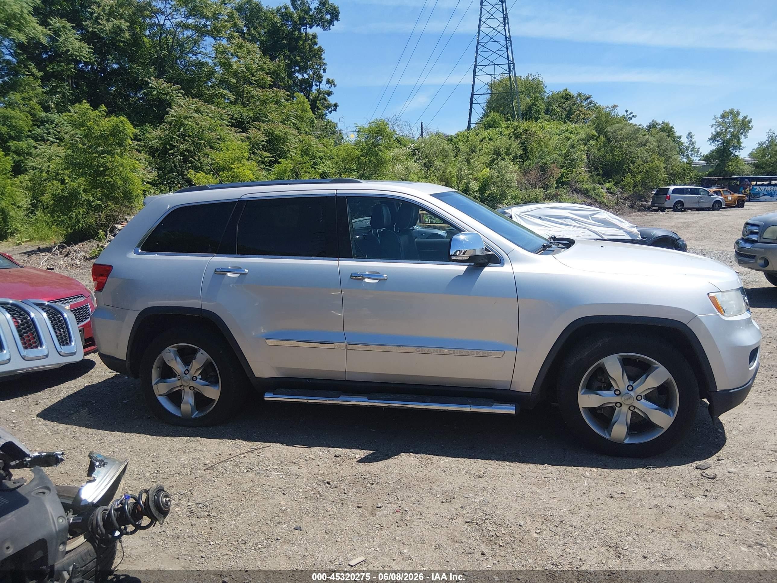 2012 Jeep Grand Cherokee Overland Серый vin: 1C4RJFCT8CC326368
