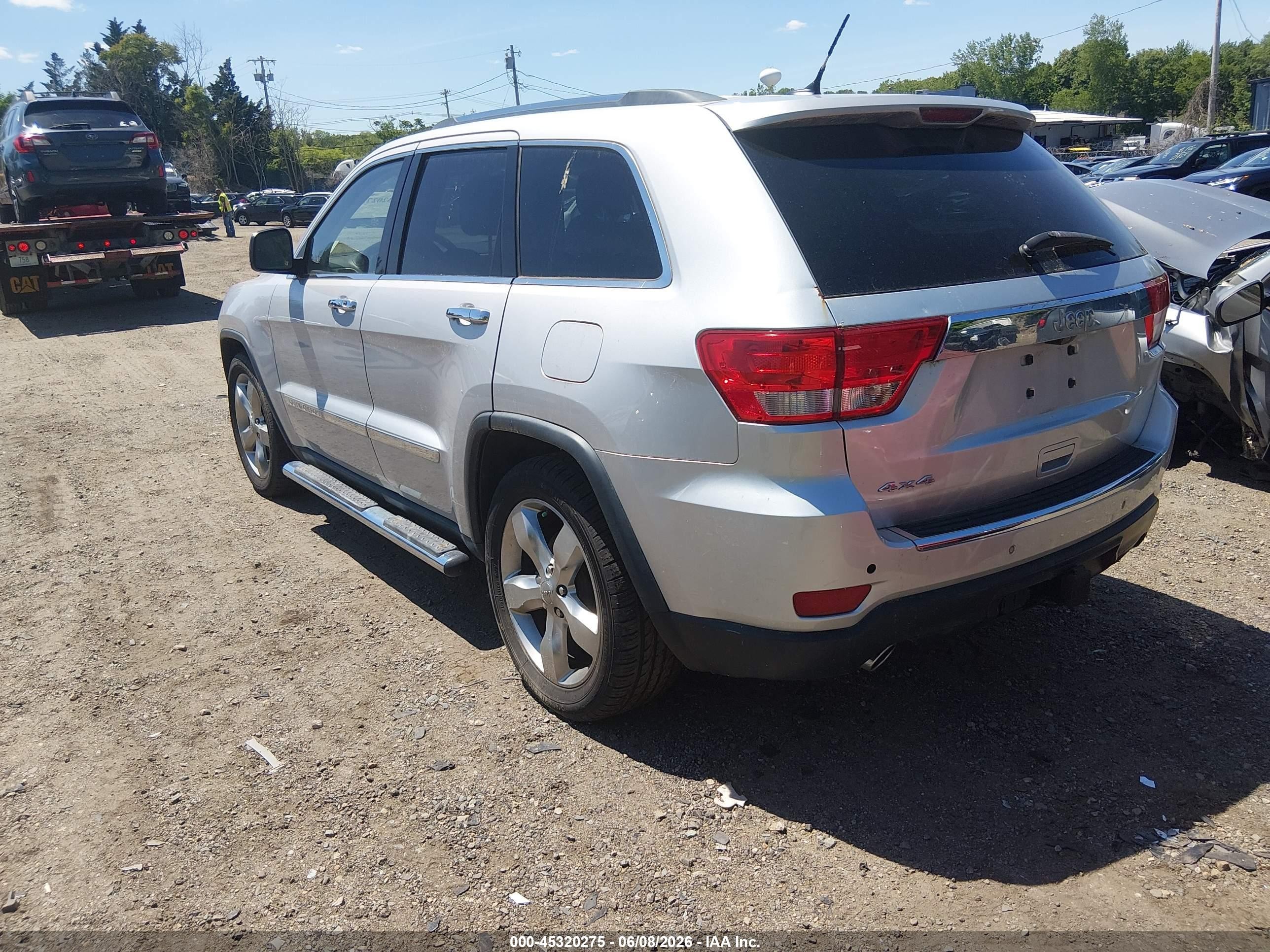 2012 Jeep Grand Cherokee Overland Серый vin: 1C4RJFCT8CC326368