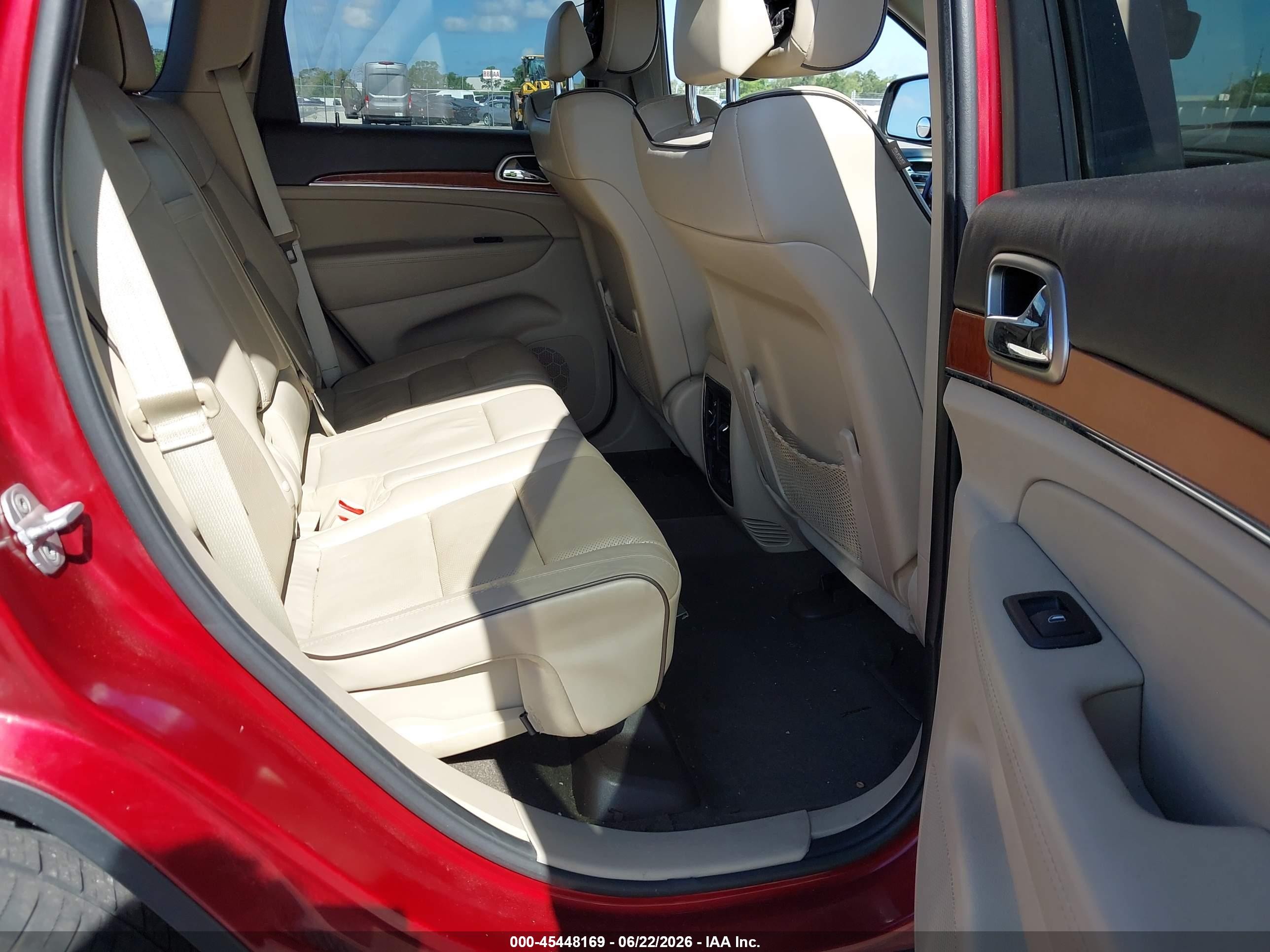 2013 Jeep Grand Cherokee Overland Burgundy vin: 1C4RJFCT8DC523784