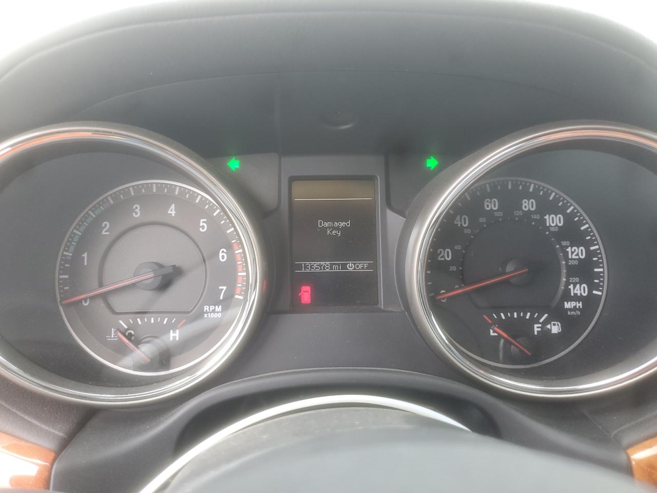 2013 Jeep Grand Cherokee Overland Серый vin: 1C4RJFCT8DC536177