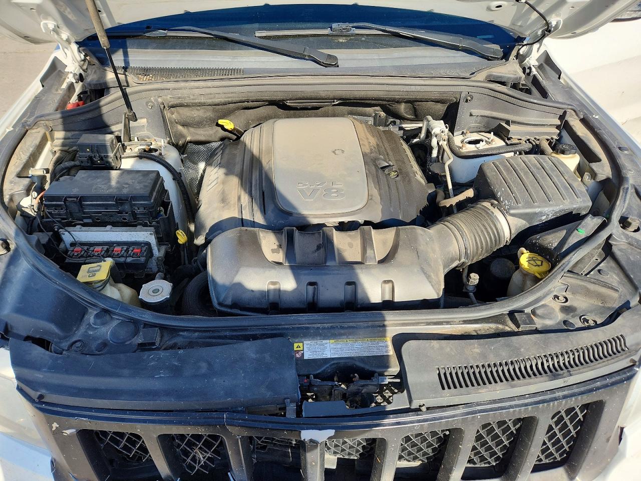 2013 Jeep Grand Cherokee Overland White vin: 1C4RJFCT8DC555599