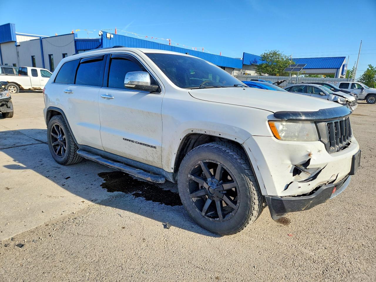 2013 Jeep Grand Cherokee Overland White vin: 1C4RJFCT8DC555599