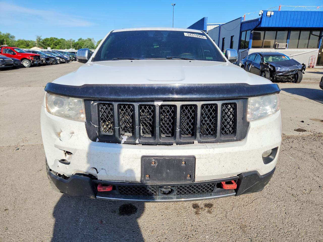 2013 Jeep Grand Cherokee Overland White vin: 1C4RJFCT8DC555599