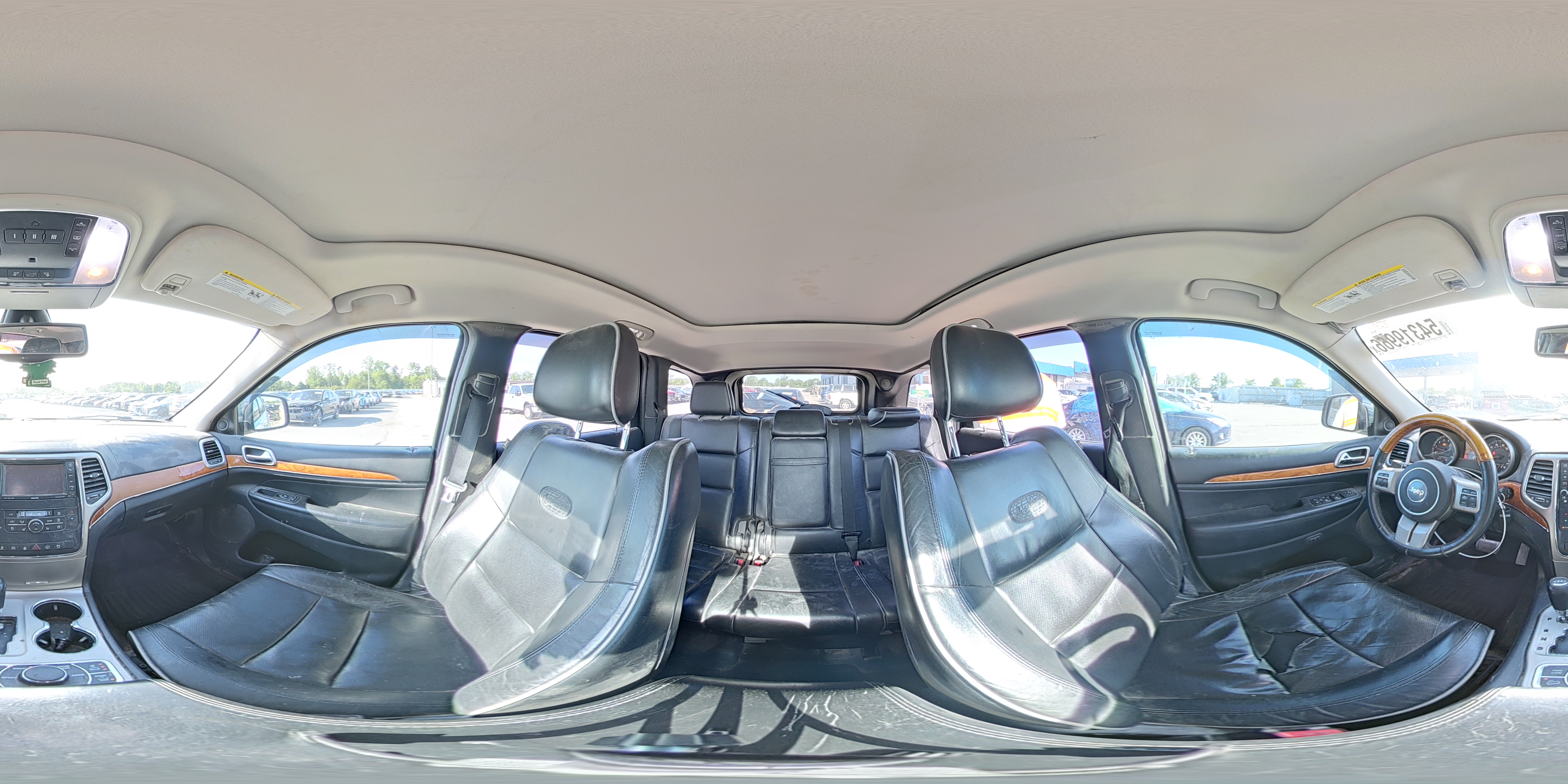 2013 Jeep Grand Cherokee Overland White vin: 1C4RJFCT8DC555599