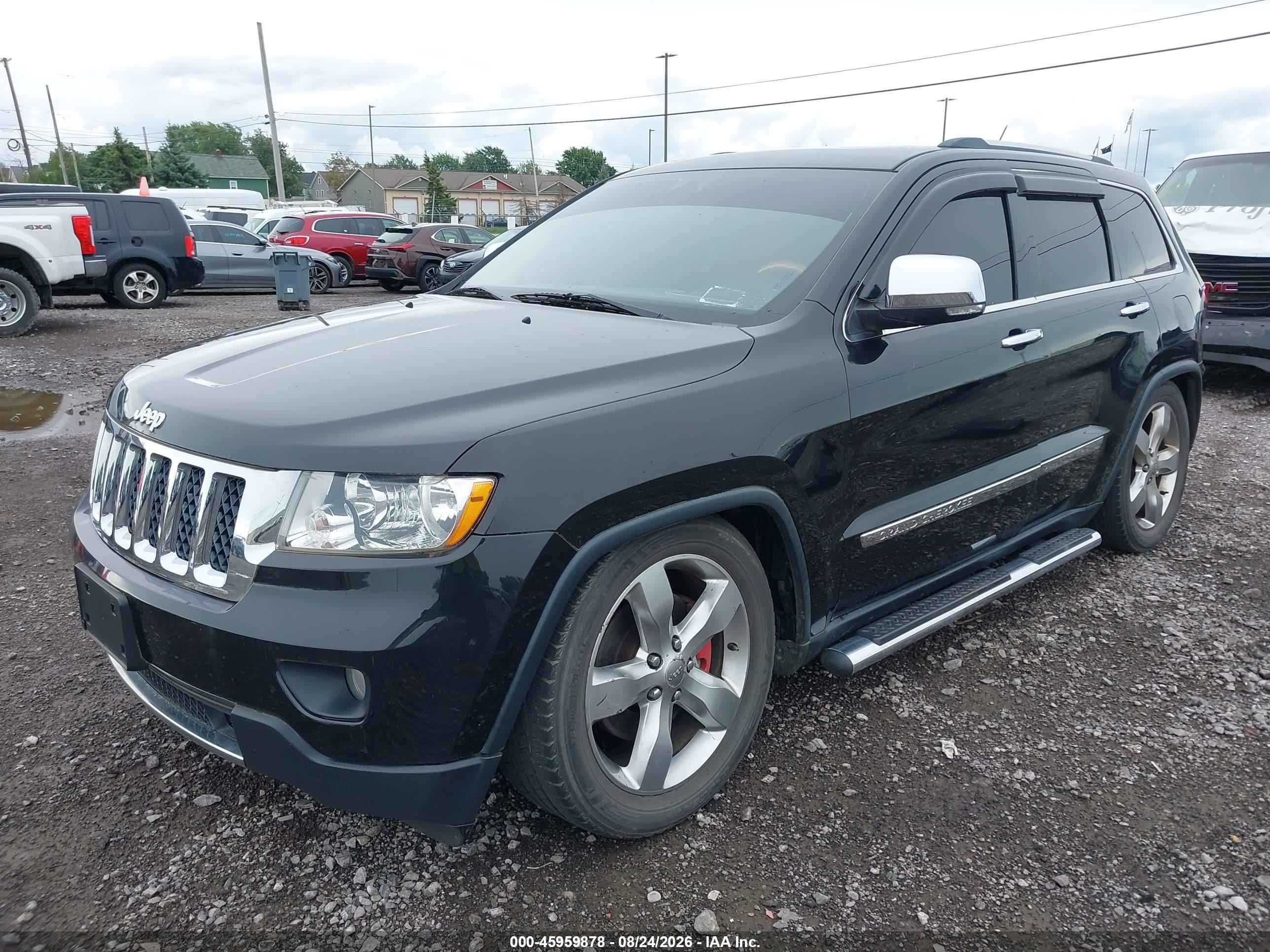 2013 Jeep Grand Cherokee Overland Черный vin: 1C4RJFCT8DC615168