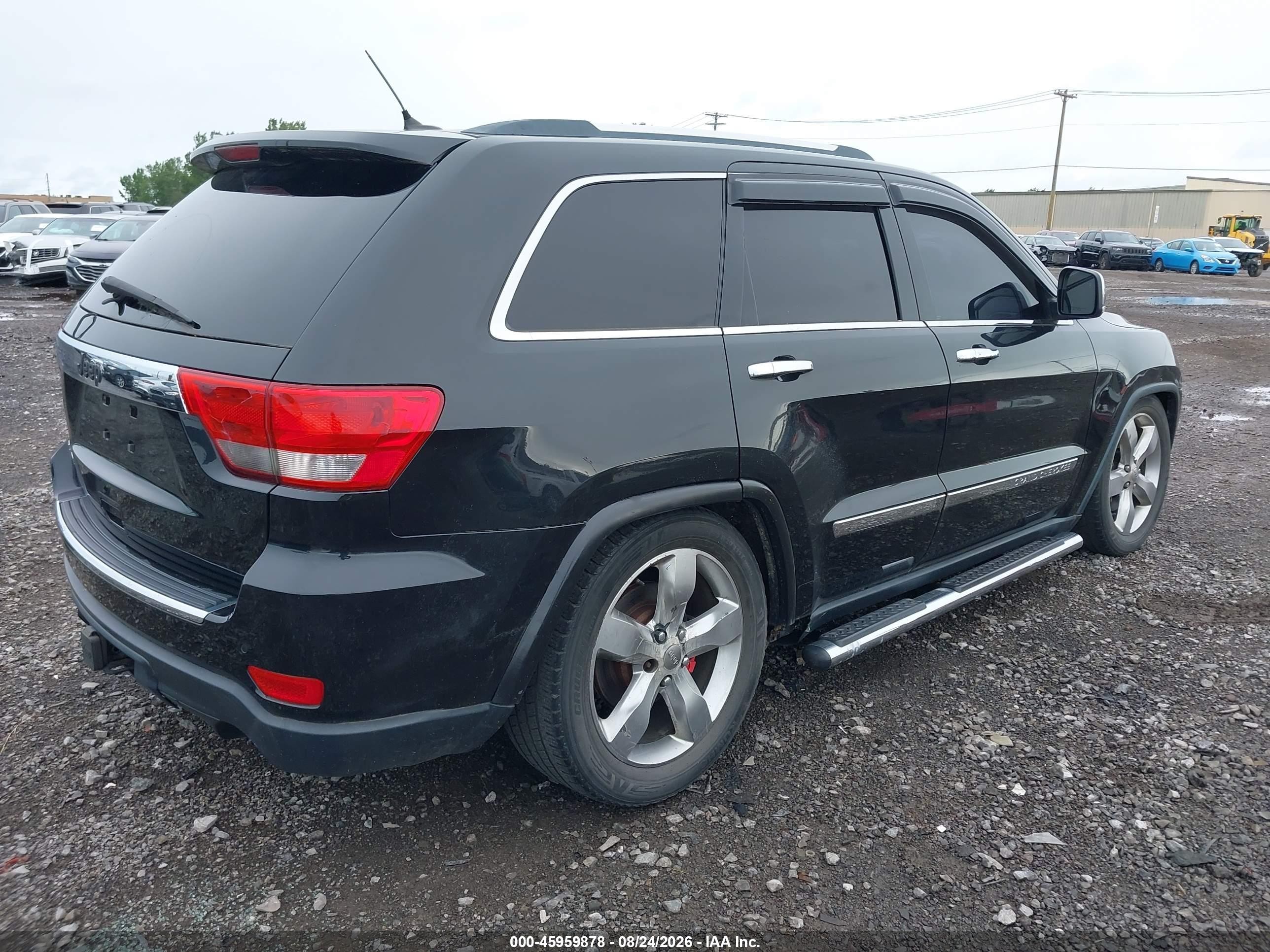 2013 Jeep Grand Cherokee Overland Черный vin: 1C4RJFCT8DC615168