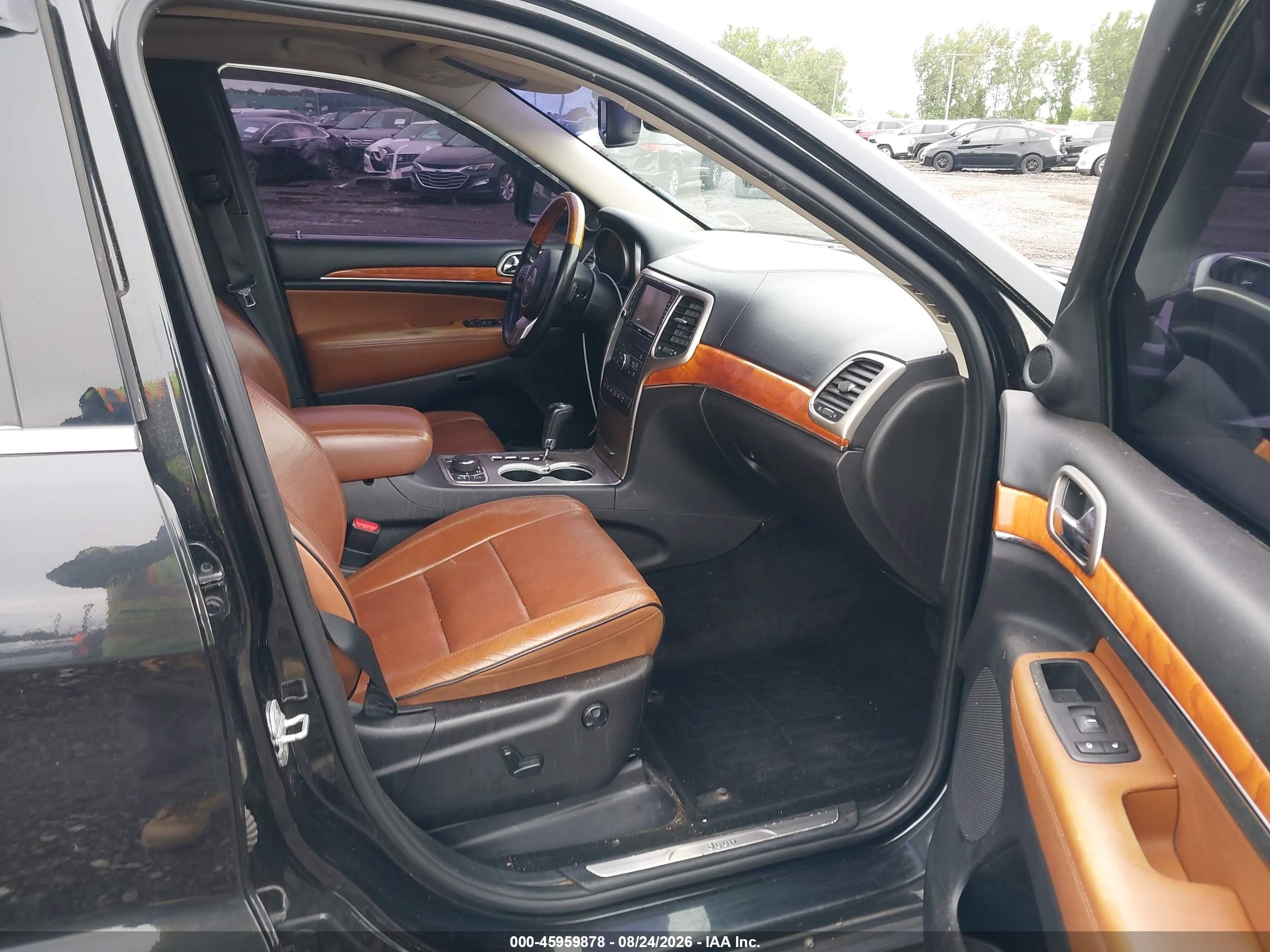 2013 Jeep Grand Cherokee Overland Черный vin: 1C4RJFCT8DC615168
