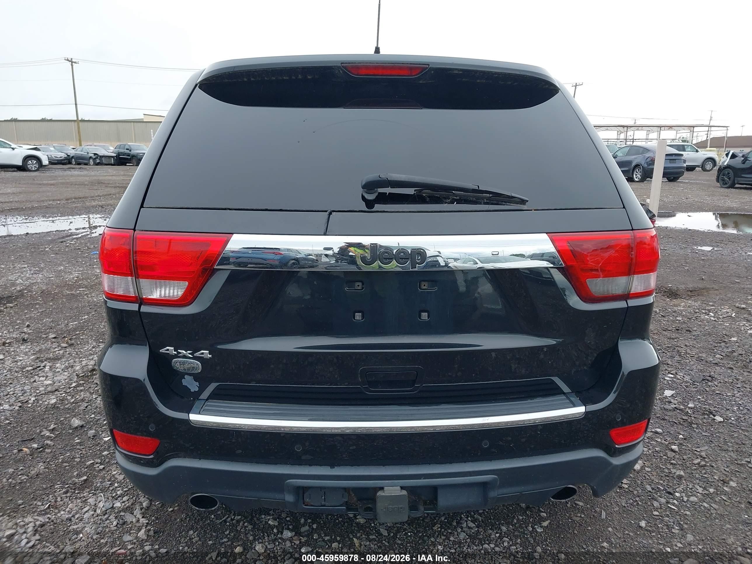 2013 Jeep Grand Cherokee Overland Черный vin: 1C4RJFCT8DC615168
