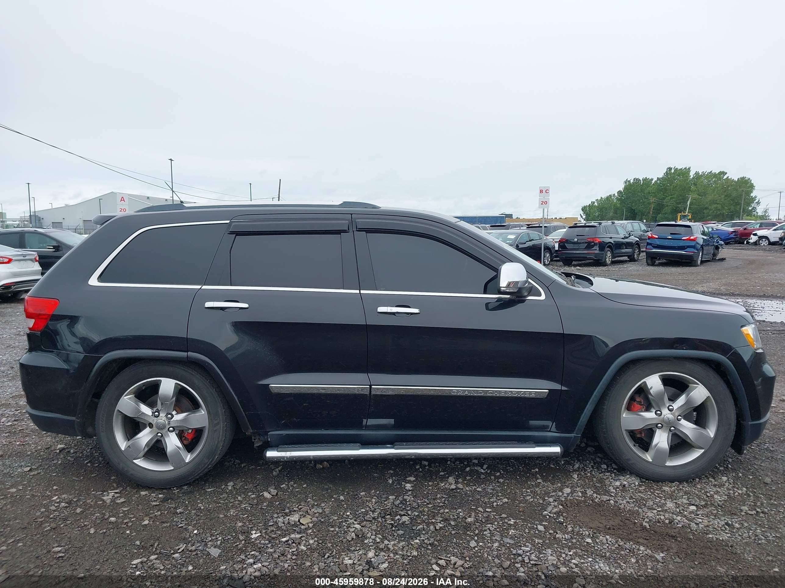 2013 Jeep Grand Cherokee Overland Черный vin: 1C4RJFCT8DC615168