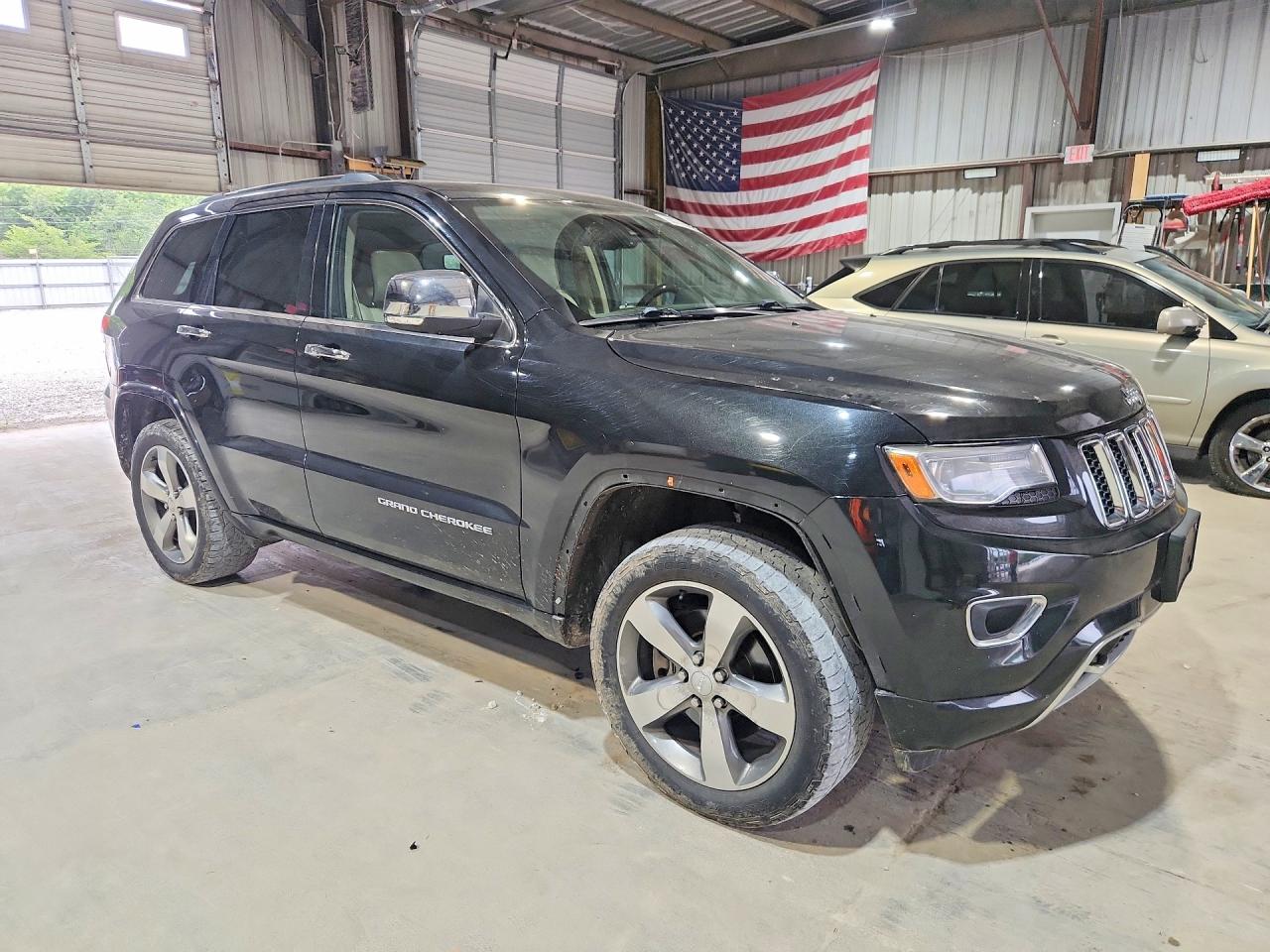 2014 Jeep Grand Cherokee Overland Black vin: 1C4RJFCT8EC105758
