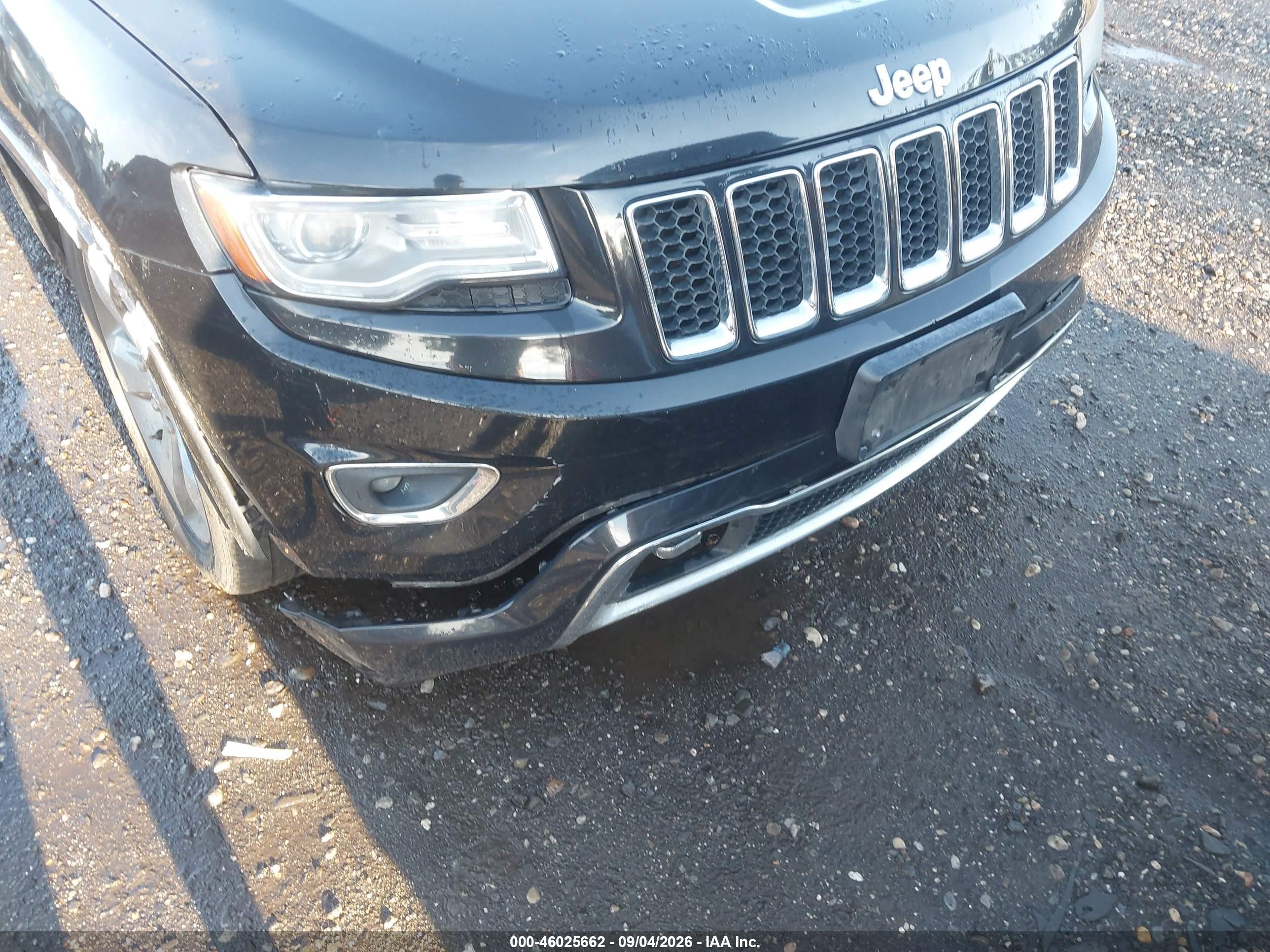 2014 Jeep Grand Cherokee Overland Black vin: 1C4RJFCT8EC164356