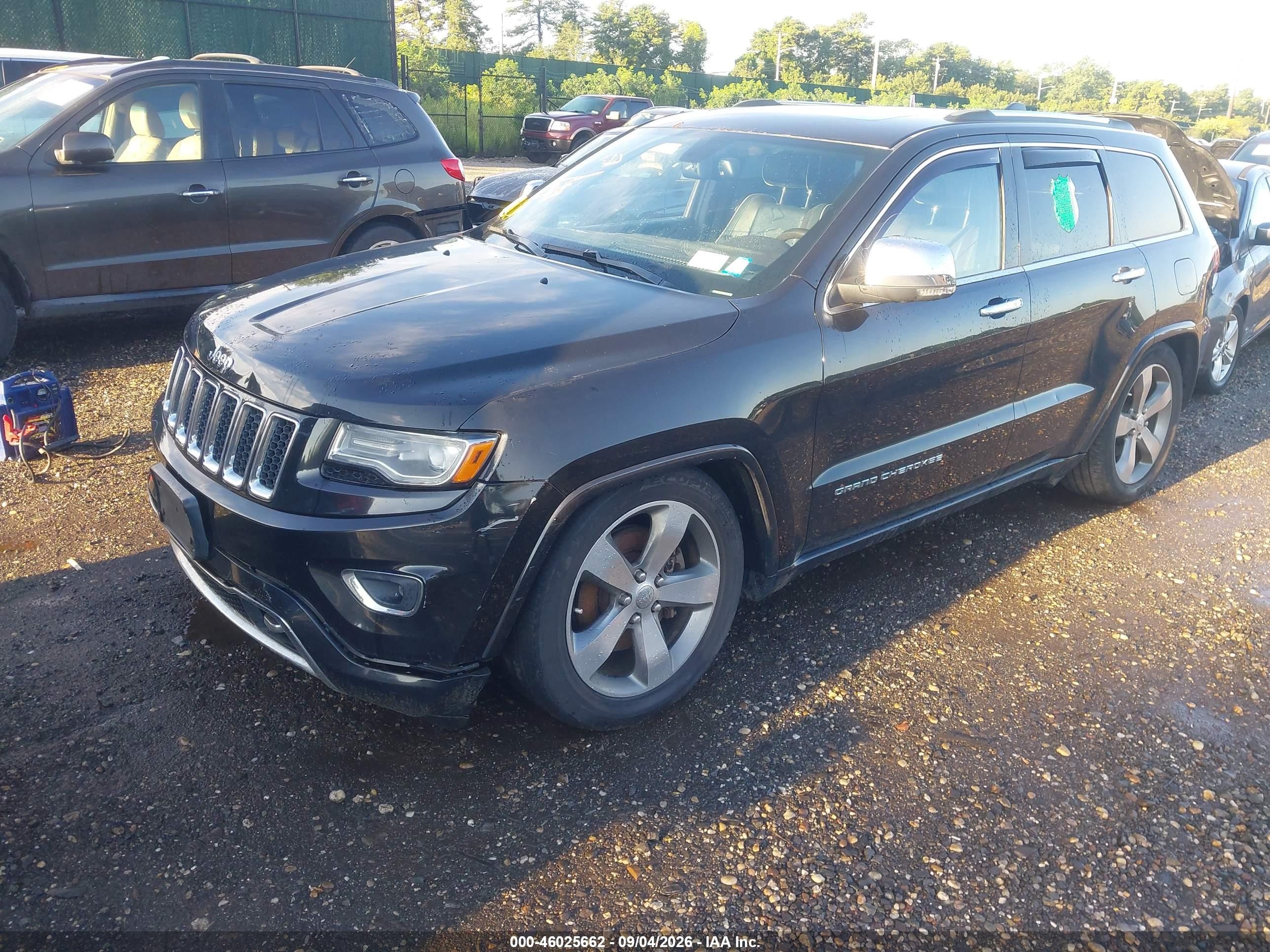 2014 Jeep Grand Cherokee Overland Black vin: 1C4RJFCT8EC164356