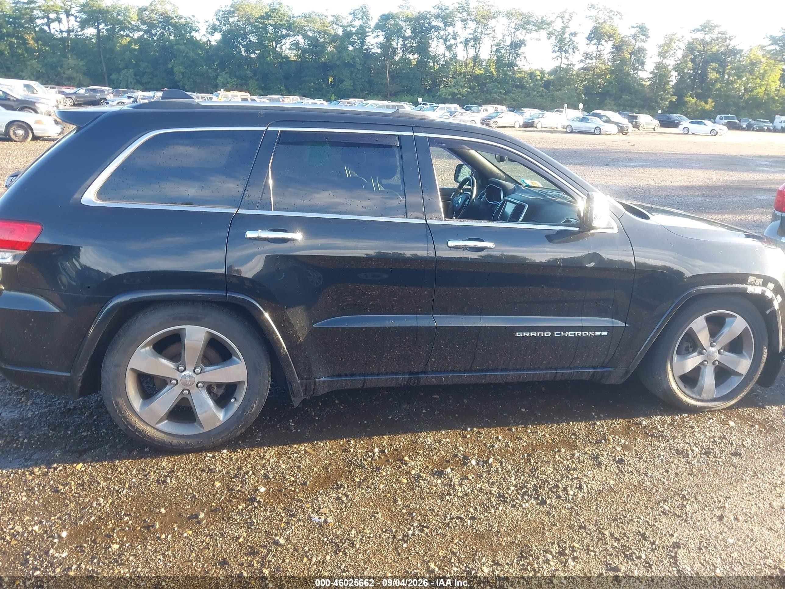 2014 Jeep Grand Cherokee Overland Black vin: 1C4RJFCT8EC164356