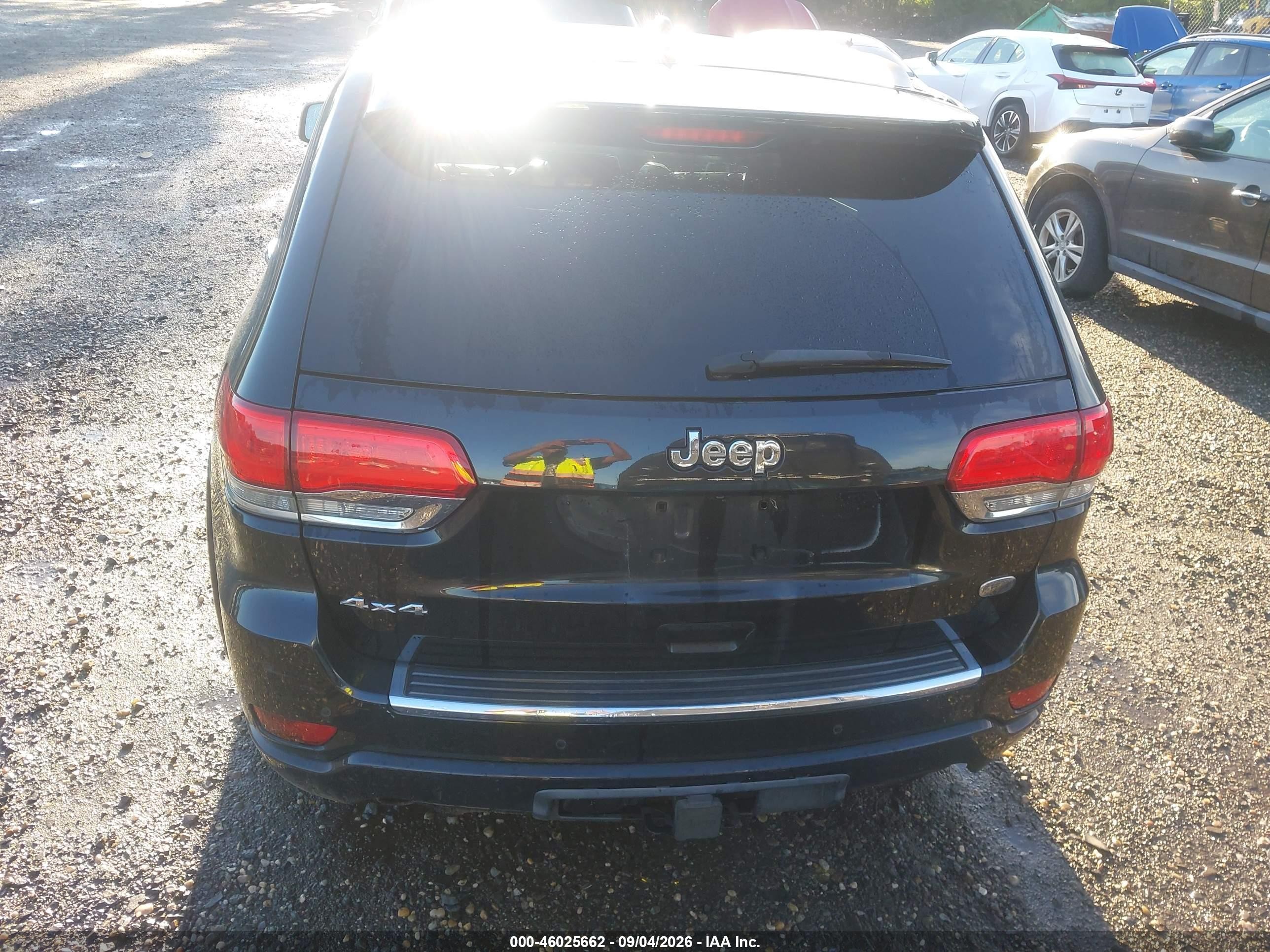 2014 Jeep Grand Cherokee Overland Black vin: 1C4RJFCT8EC164356