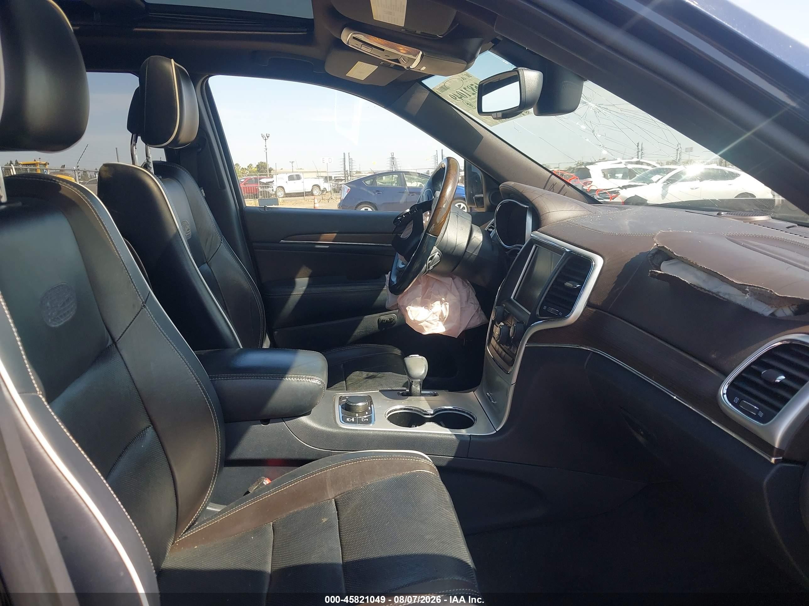 2014 Jeep Grand Cherokee Overland Dark Blue vin: 1C4RJFCT8EC275957
