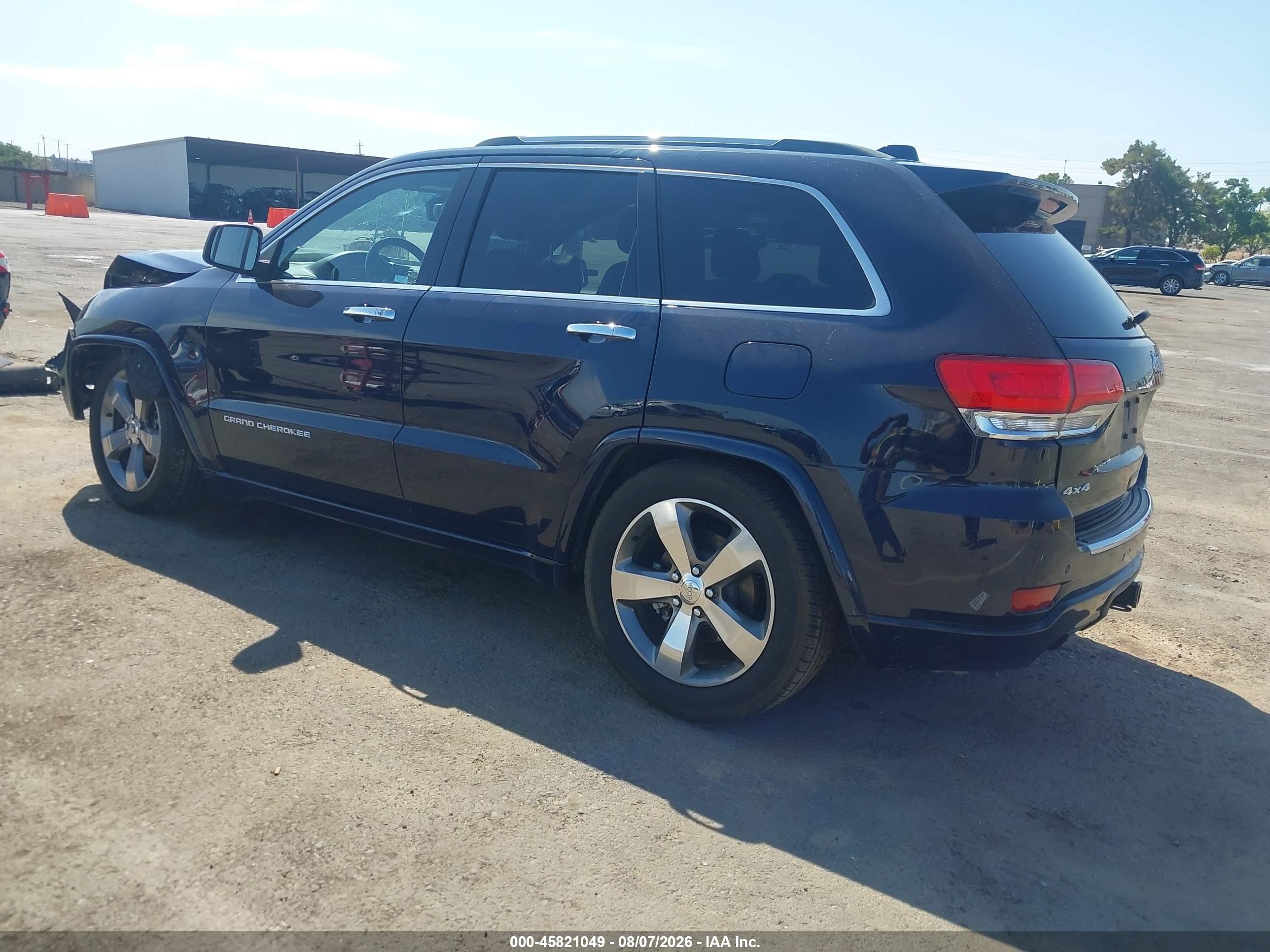 2014 Jeep Grand Cherokee Overland Dark Blue vin: 1C4RJFCT8EC275957