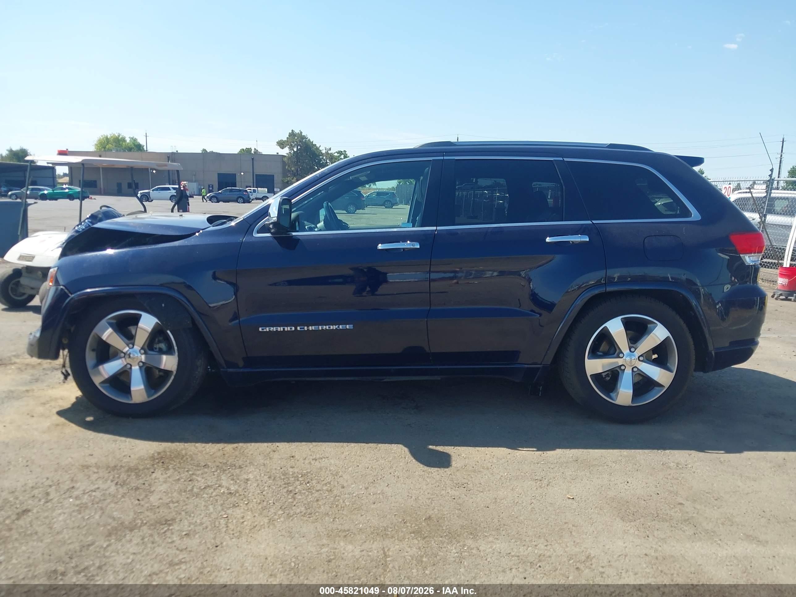 2014 Jeep Grand Cherokee Overland Dark Blue vin: 1C4RJFCT8EC275957