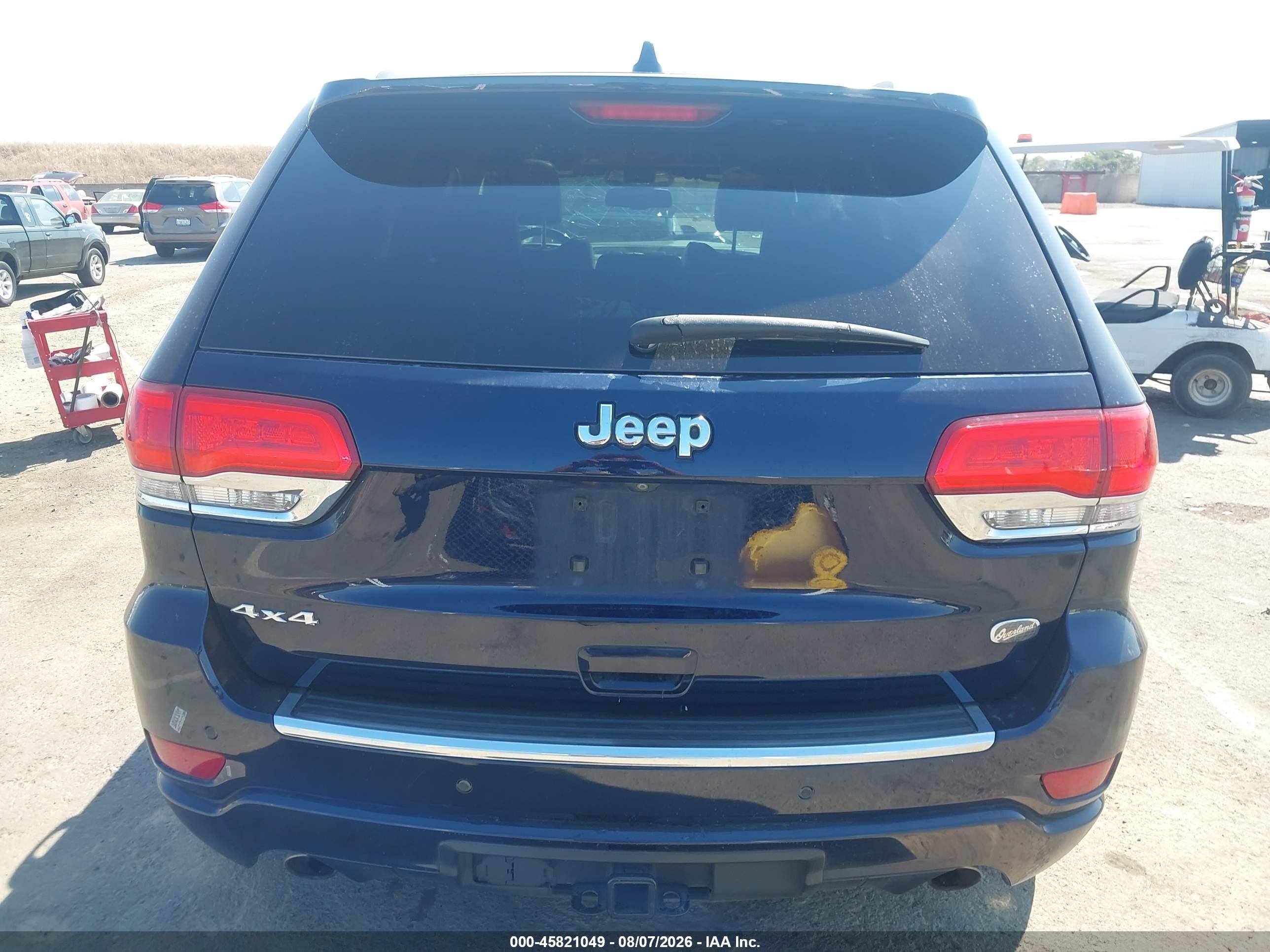 2014 Jeep Grand Cherokee Overland Dark Blue vin: 1C4RJFCT8EC275957