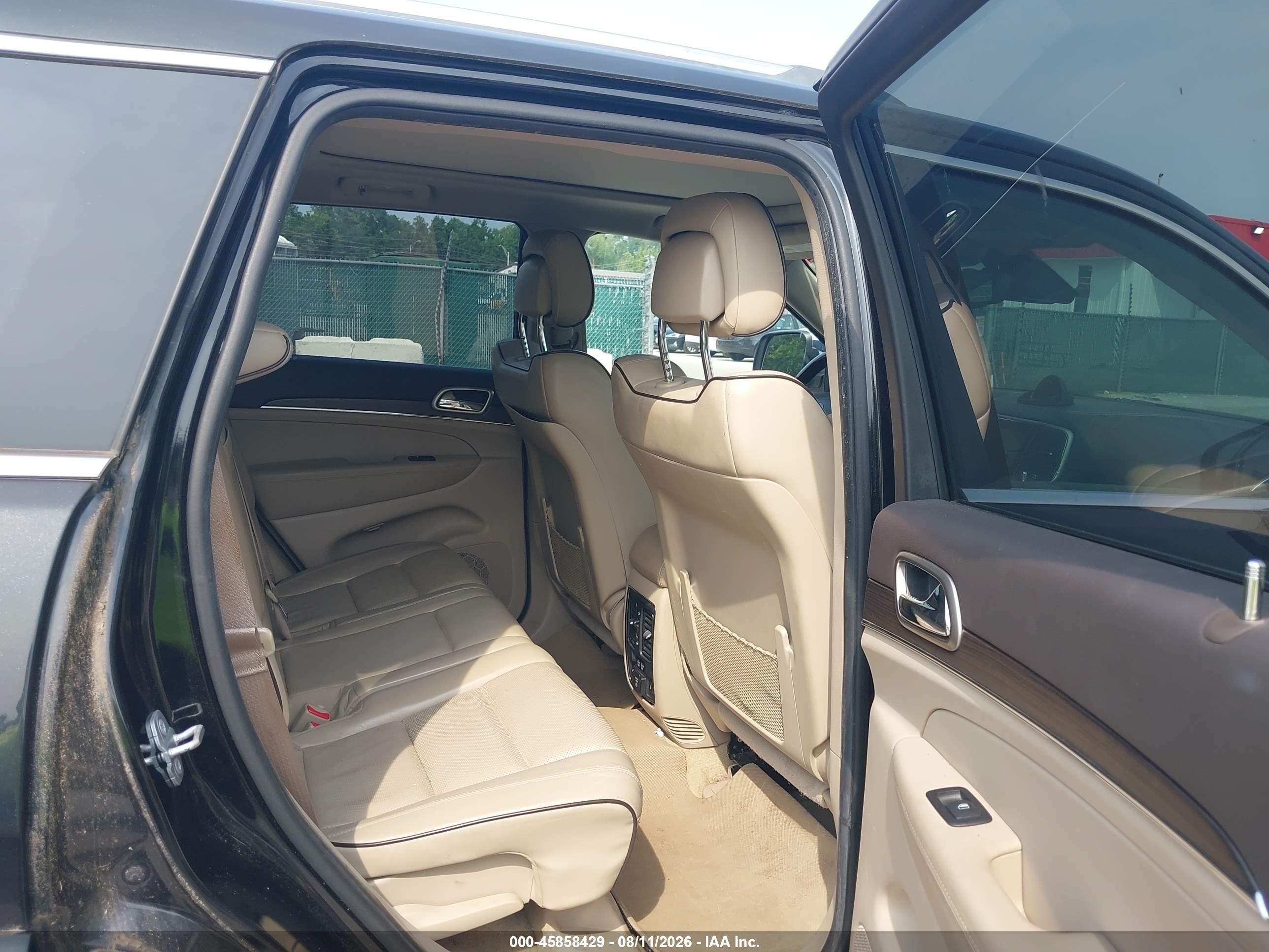 2014 Jeep Grand Cherokee Overland Black vin: 1C4RJFCT8EC338121