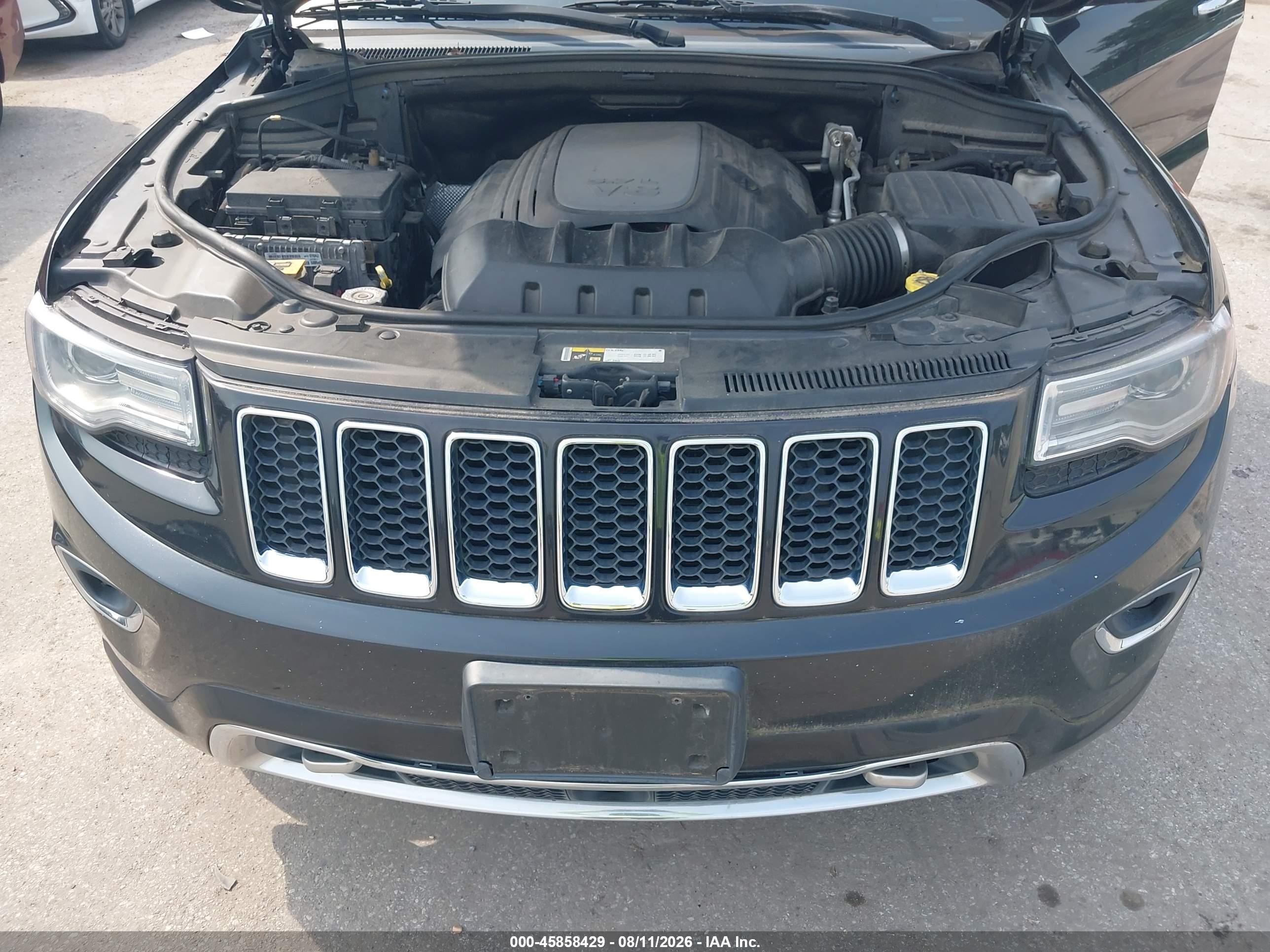 2014 Jeep Grand Cherokee Overland Black vin: 1C4RJFCT8EC338121