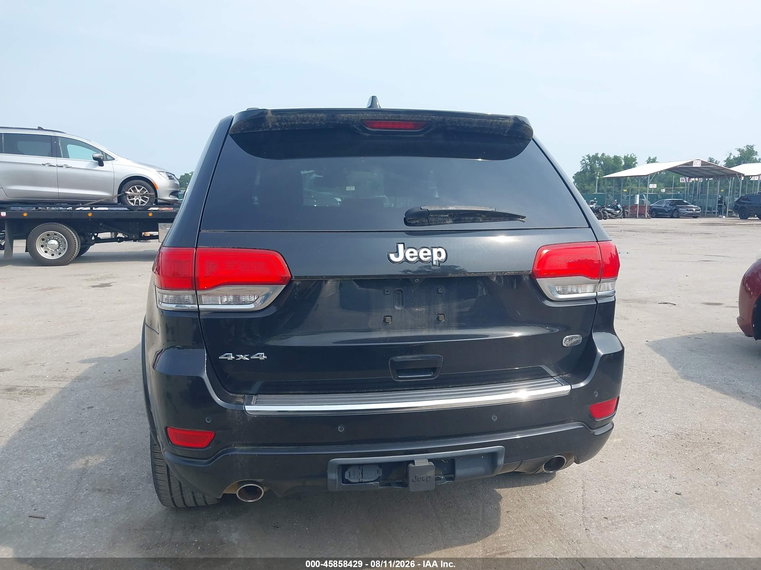 2014 Jeep Grand Cherokee Overland Black vin: 1C4RJFCT8EC338121