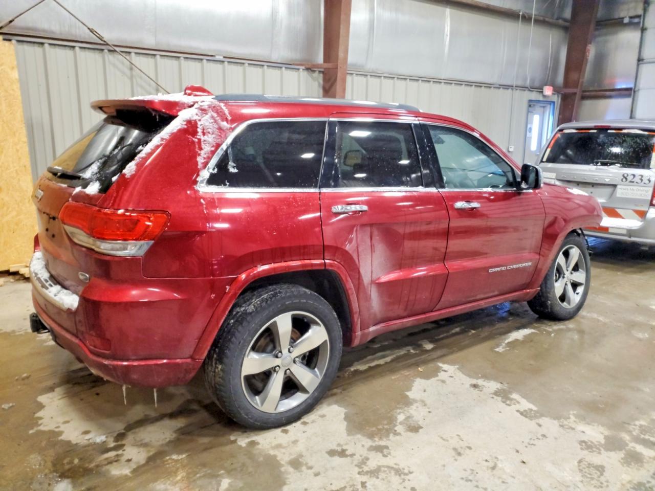 2015 Jeep Grand Cherokee Overland Maroon vin: 1C4RJFCT8FC642177
