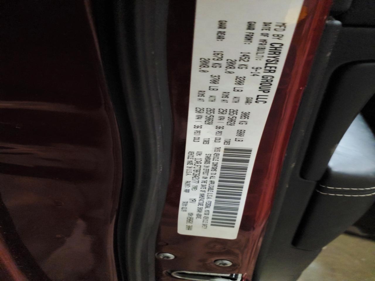 2015 Jeep Grand Cherokee Overland Maroon vin: 1C4RJFCT8FC642177