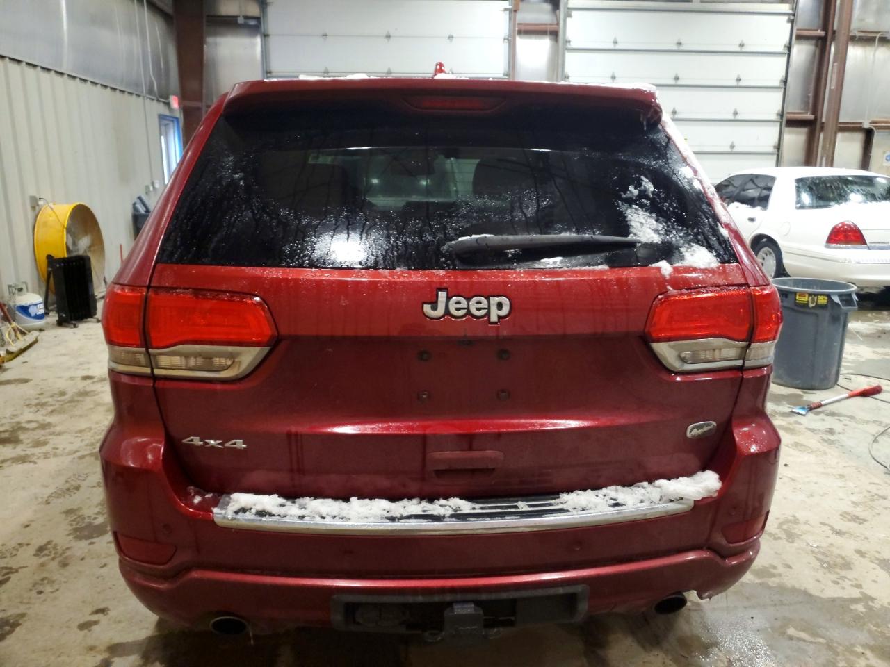 2015 Jeep Grand Cherokee Overland Maroon vin: 1C4RJFCT8FC642177