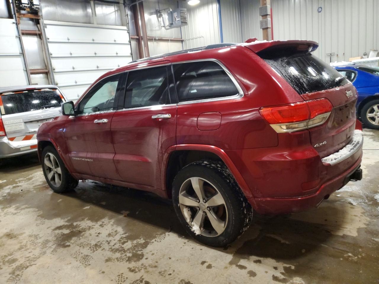 2015 Jeep Grand Cherokee Overland Maroon vin: 1C4RJFCT8FC642177