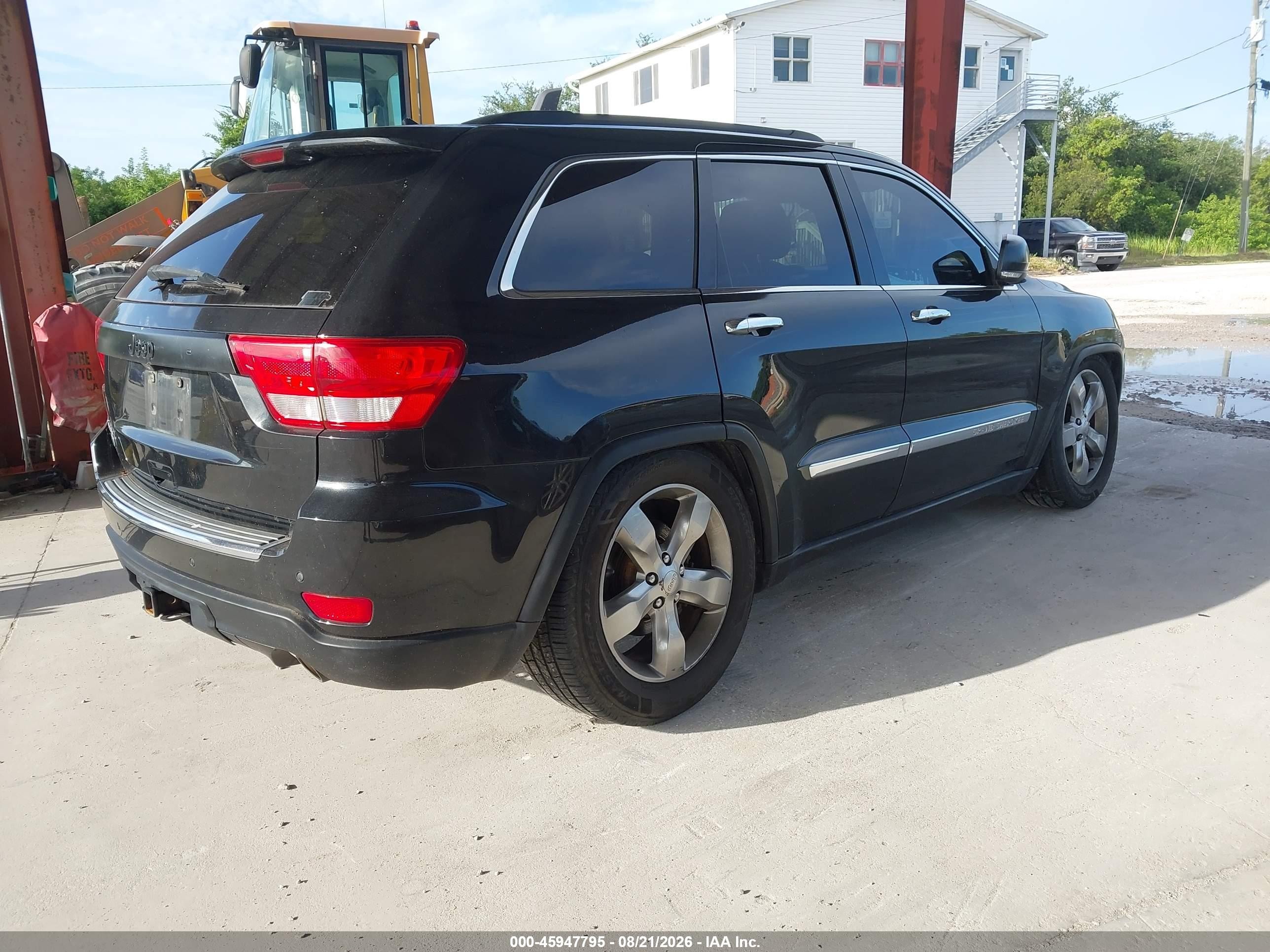 2012 Jeep Grand Cherokee Overland Черный vin: 1C4RJFCT9CC136126