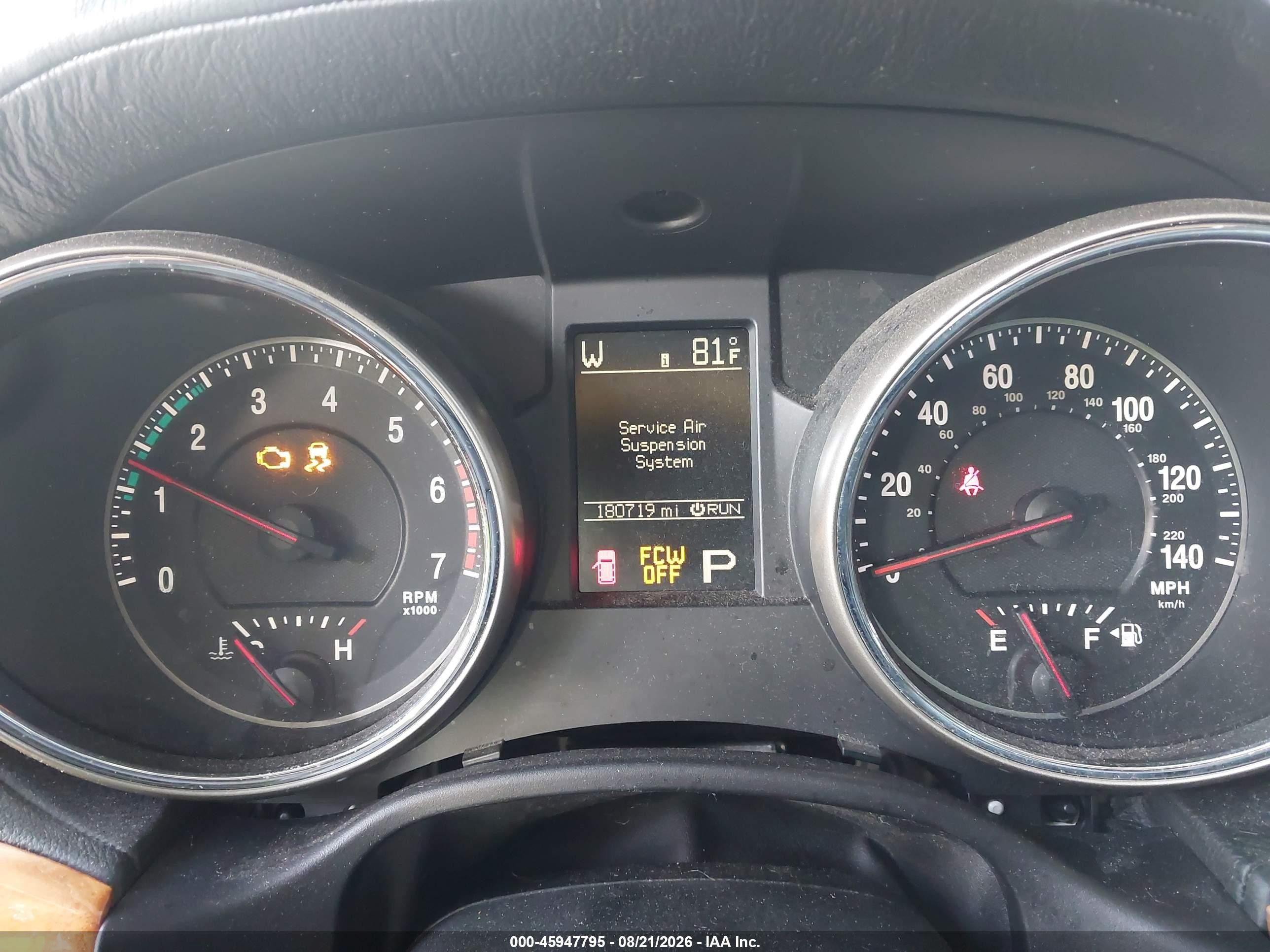 2012 Jeep Grand Cherokee Overland Черный vin: 1C4RJFCT9CC136126