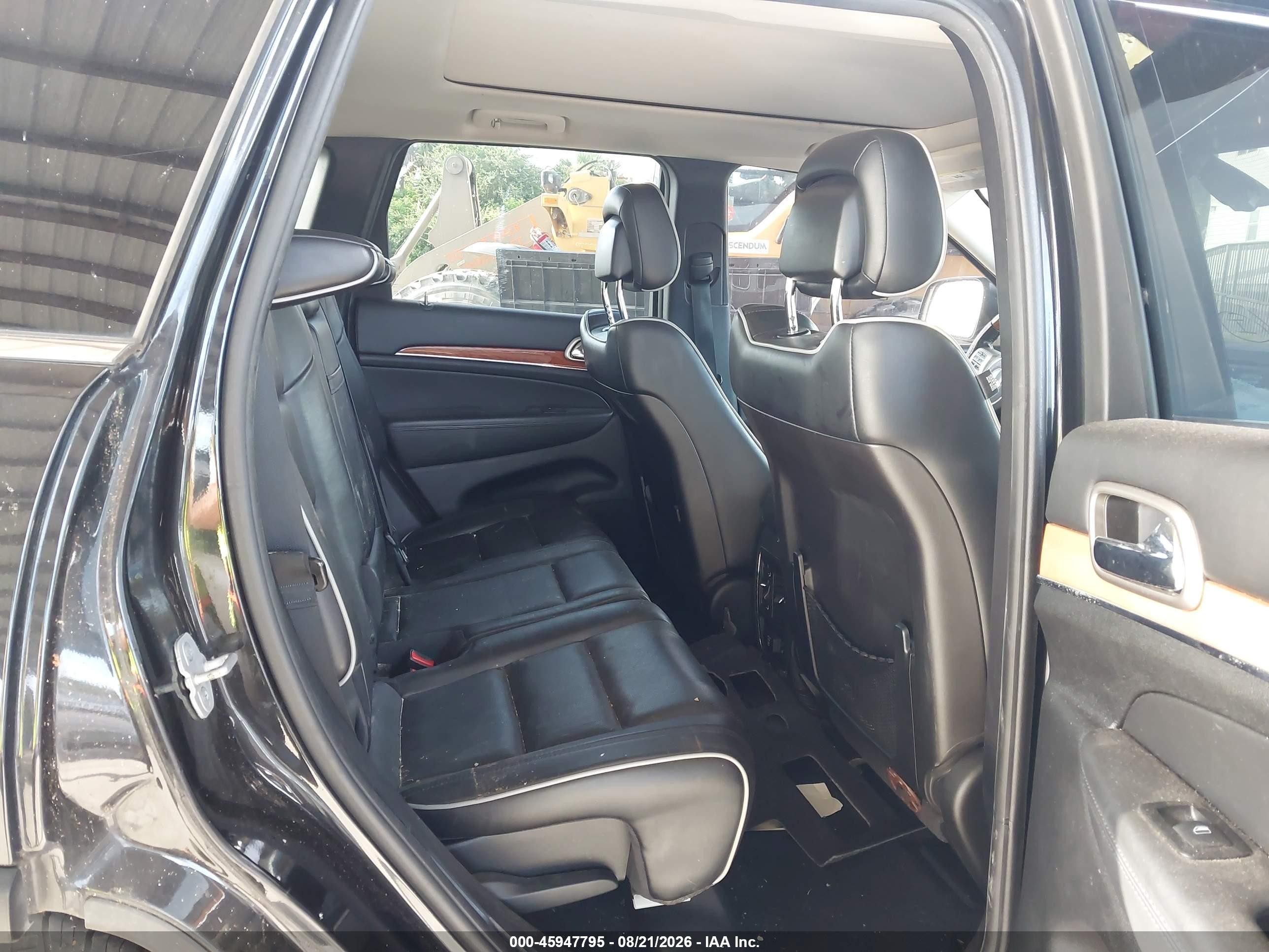 2012 Jeep Grand Cherokee Overland Черный vin: 1C4RJFCT9CC136126