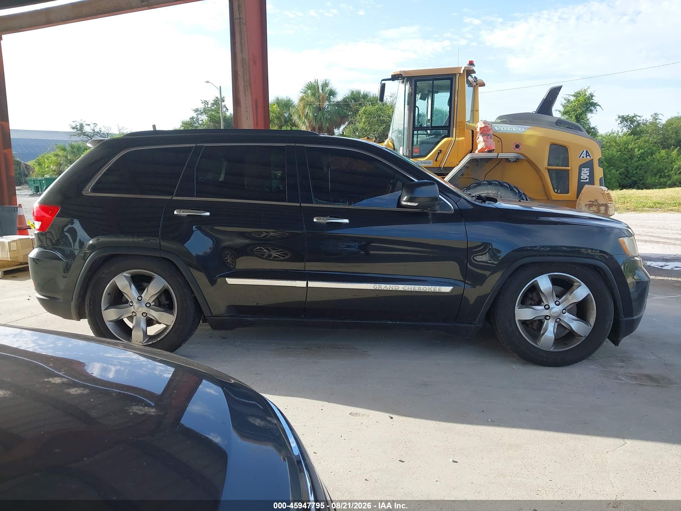 2012 Jeep Grand Cherokee Overland Черный vin: 1C4RJFCT9CC136126