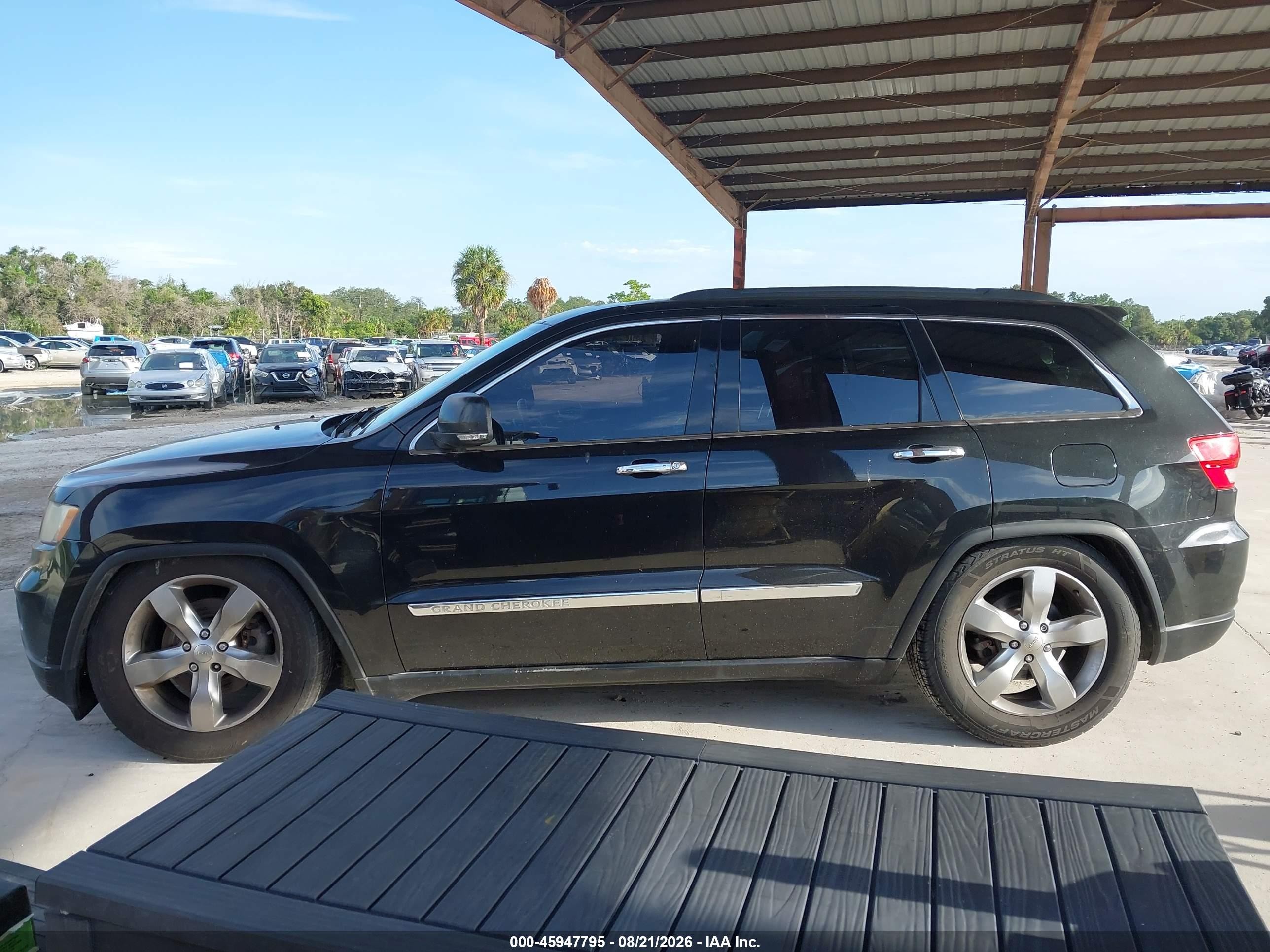 2012 Jeep Grand Cherokee Overland Черный vin: 1C4RJFCT9CC136126