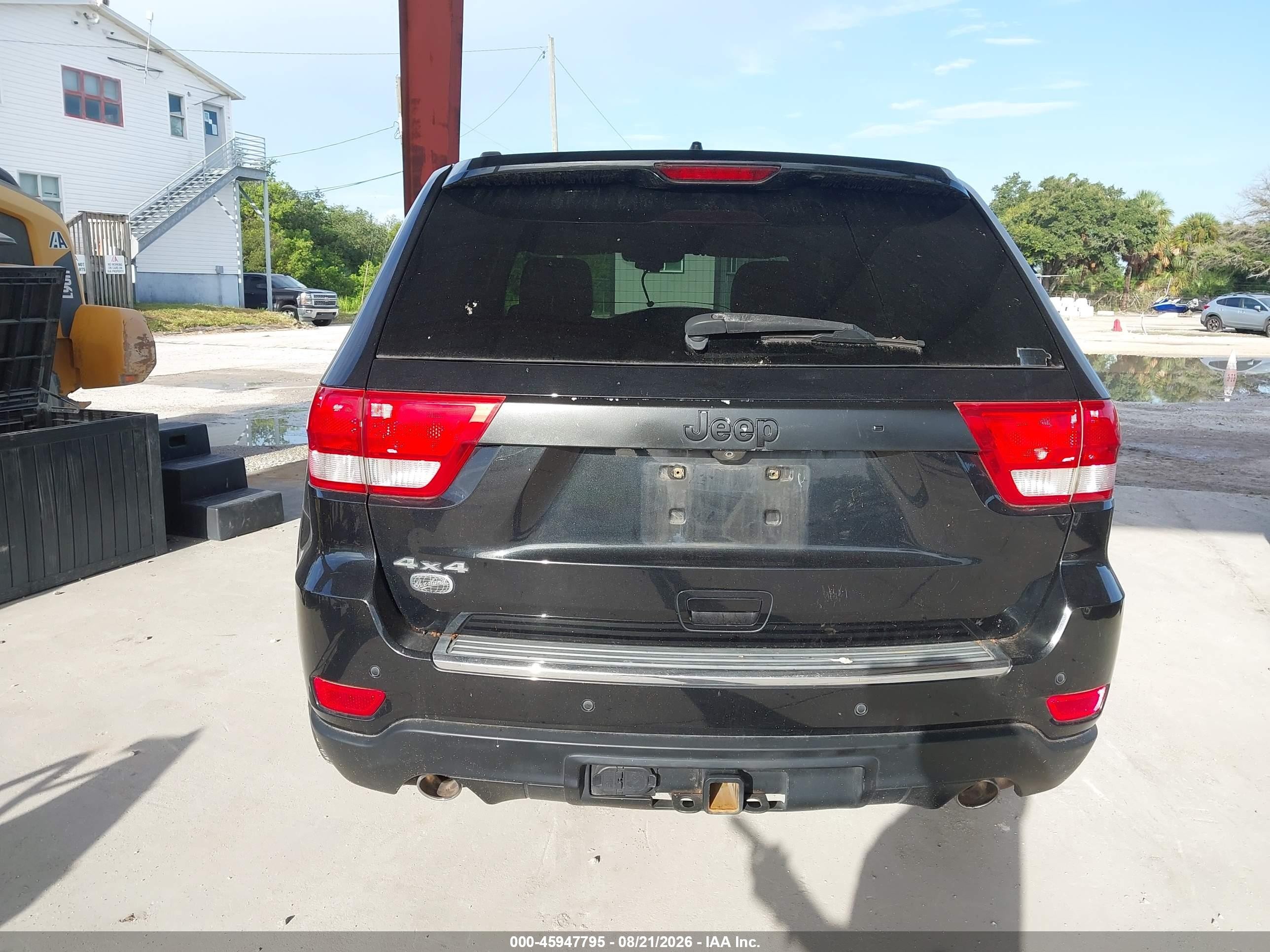 2012 Jeep Grand Cherokee Overland Черный vin: 1C4RJFCT9CC136126