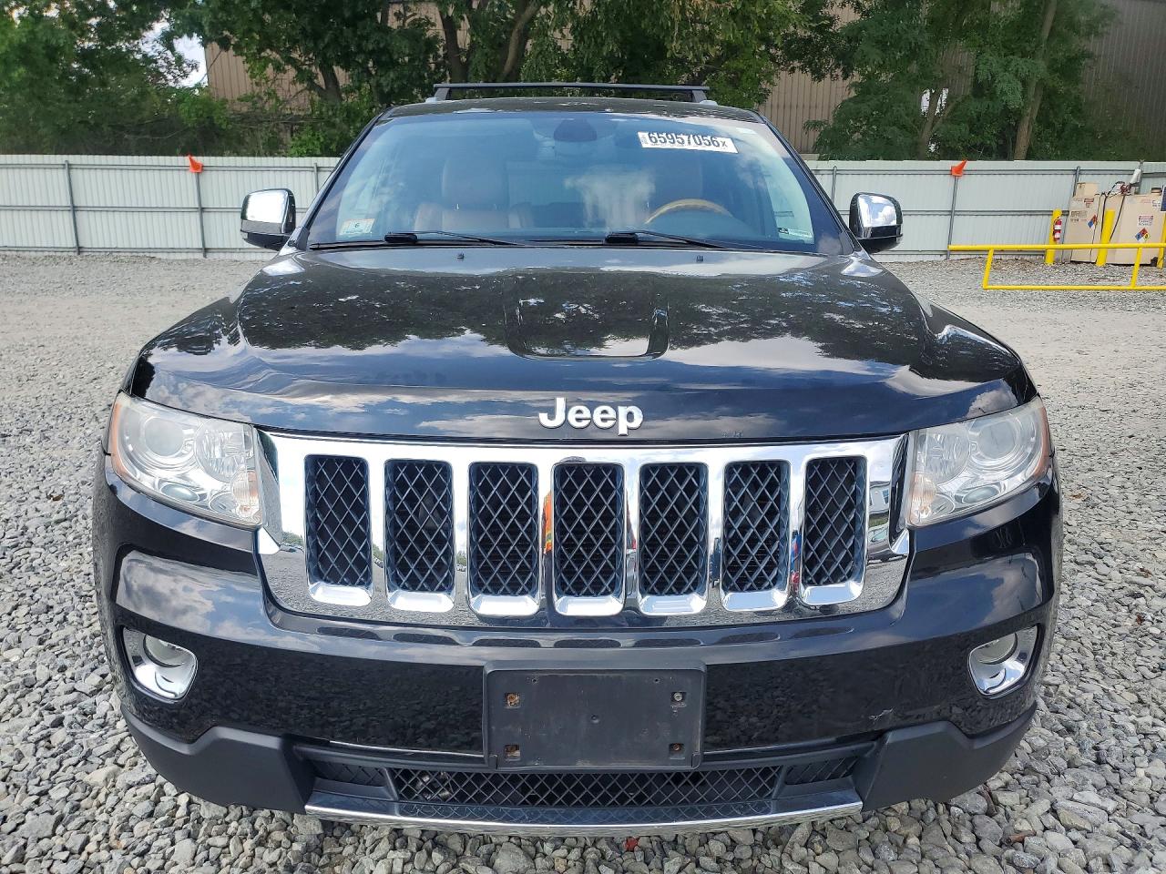 2012 Jeep Grand Cherokee Overland Black vin: 1C4RJFCT9CC182281