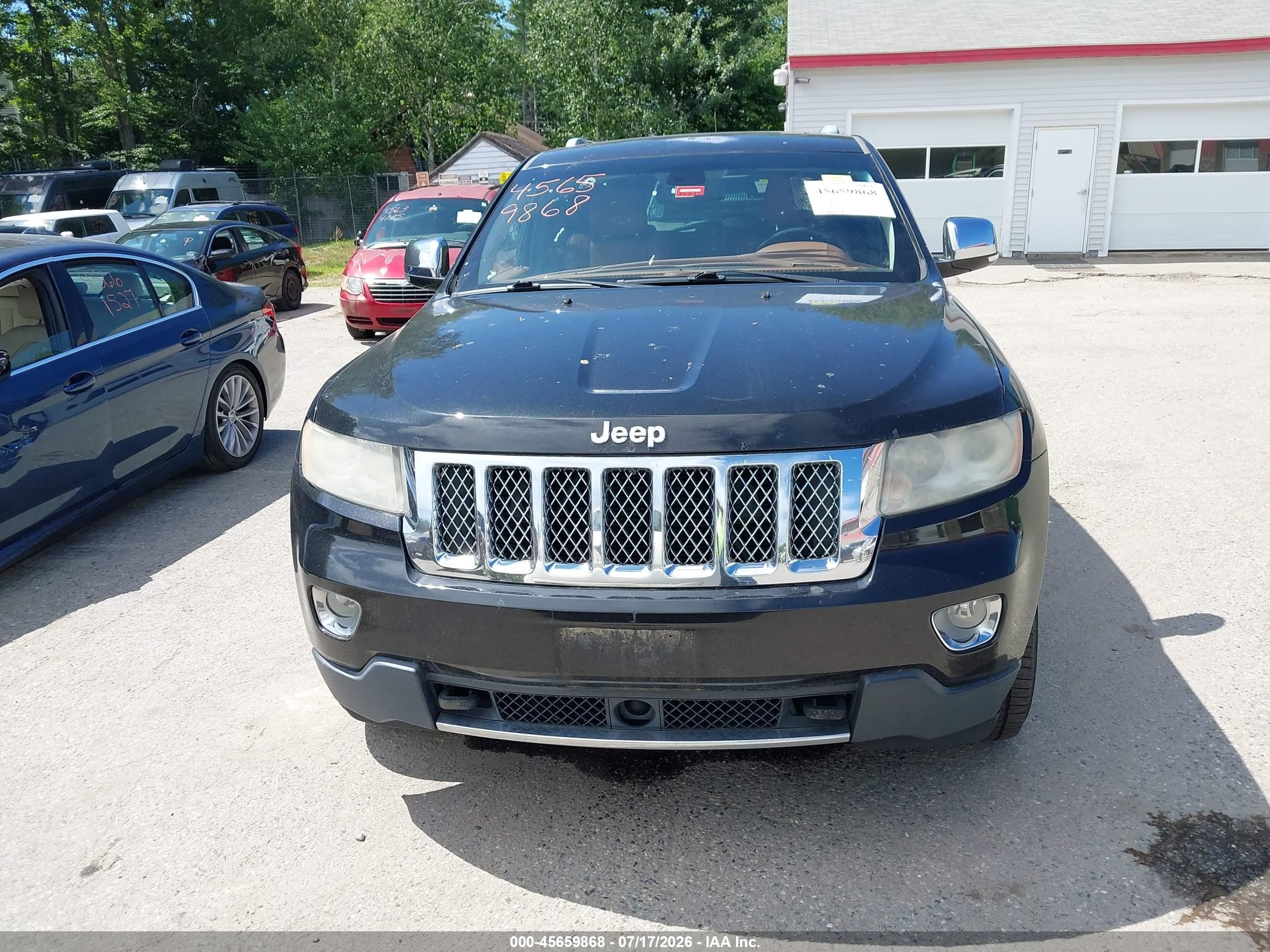 2012 Jeep Grand Cherokee Overland Black vin: 1C4RJFCT9CC197346
