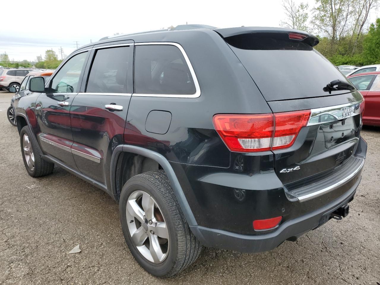 2012 Jeep Grand Cherokee Overland Black vin: 1C4RJFCT9CC228661