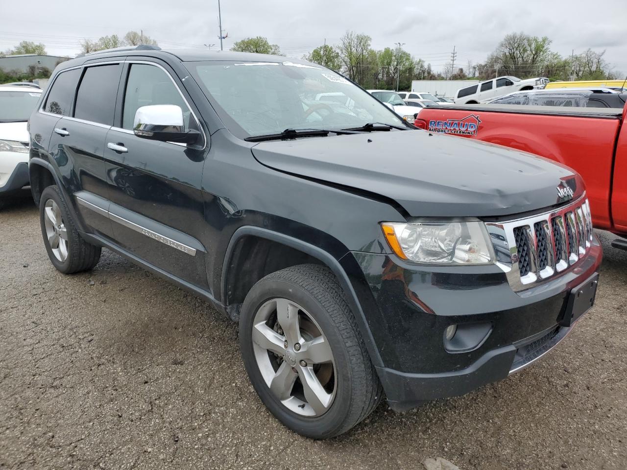 2012 Jeep Grand Cherokee Overland Black vin: 1C4RJFCT9CC228661
